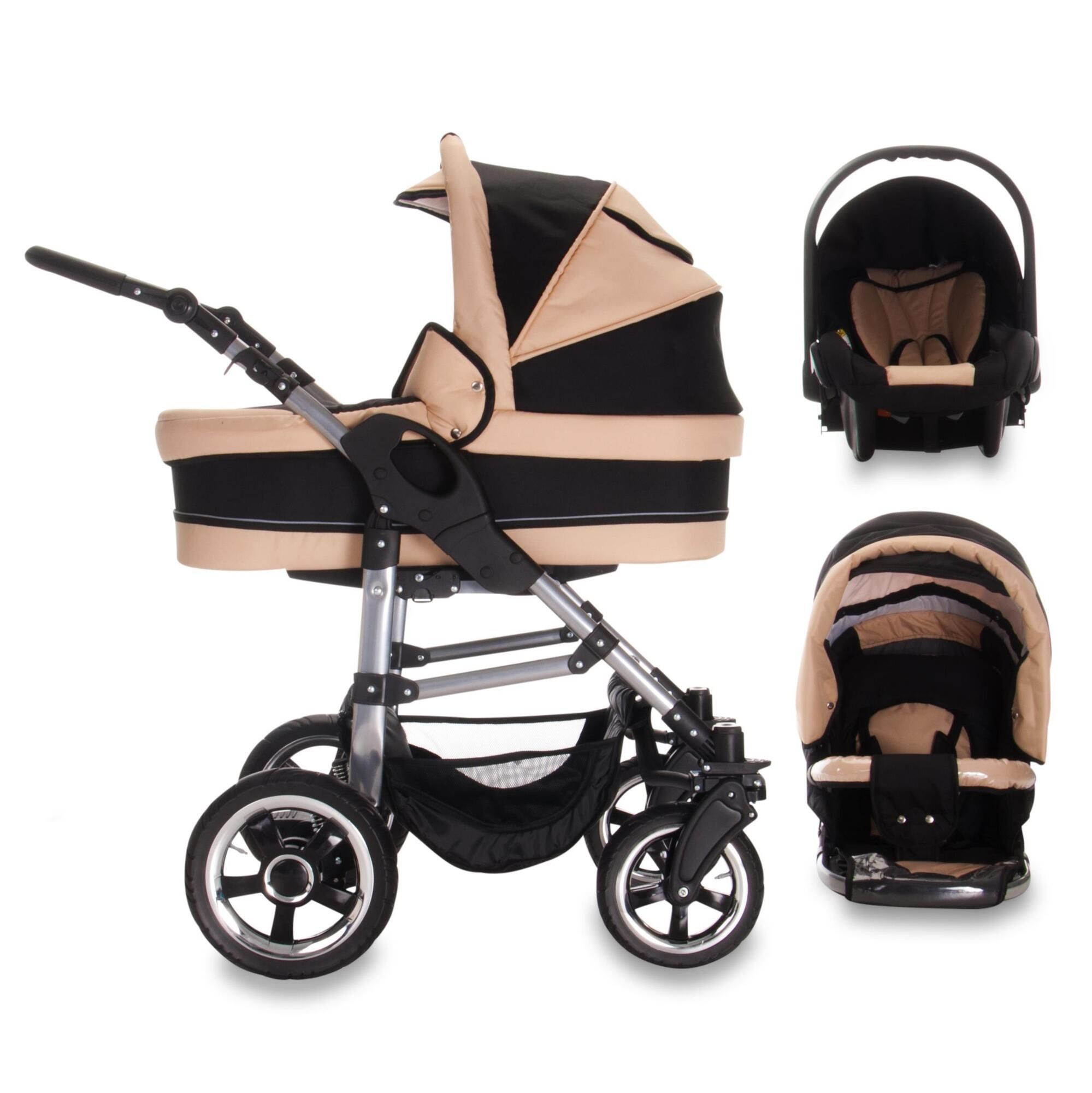 Bebebi London 3 in 1 Kinderwagen Set Hartgummireifen, St. Paul's