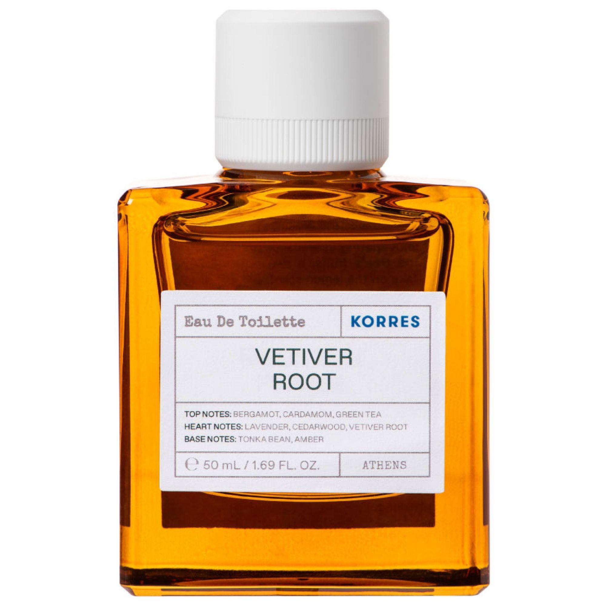 Korres Vetiver Root Eau de Toilette Flakon.