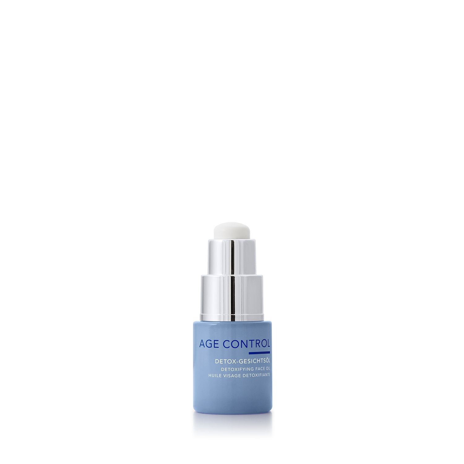 Charlotte Meentzen Age Control Detox-Gesichtsöl Flasche und Karton.