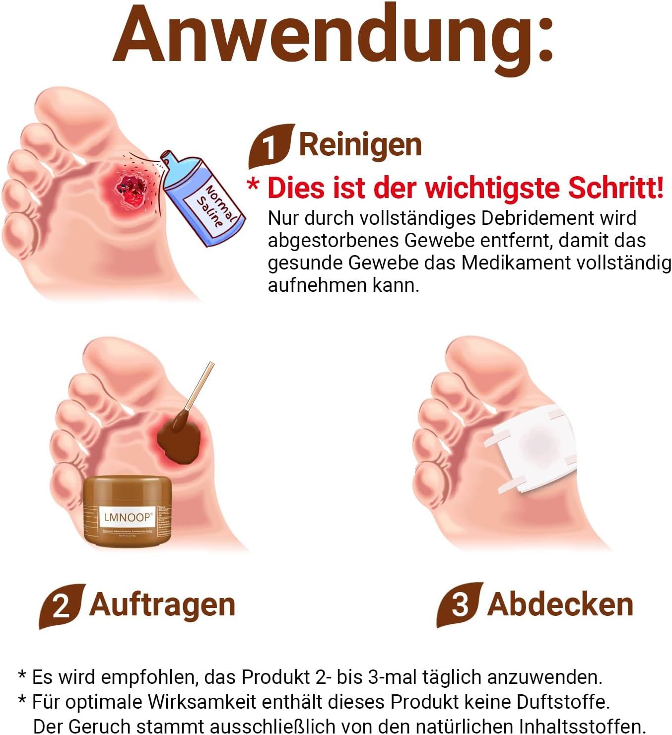 LMNOOP Dekubitus Creme Wundheilungssalbe