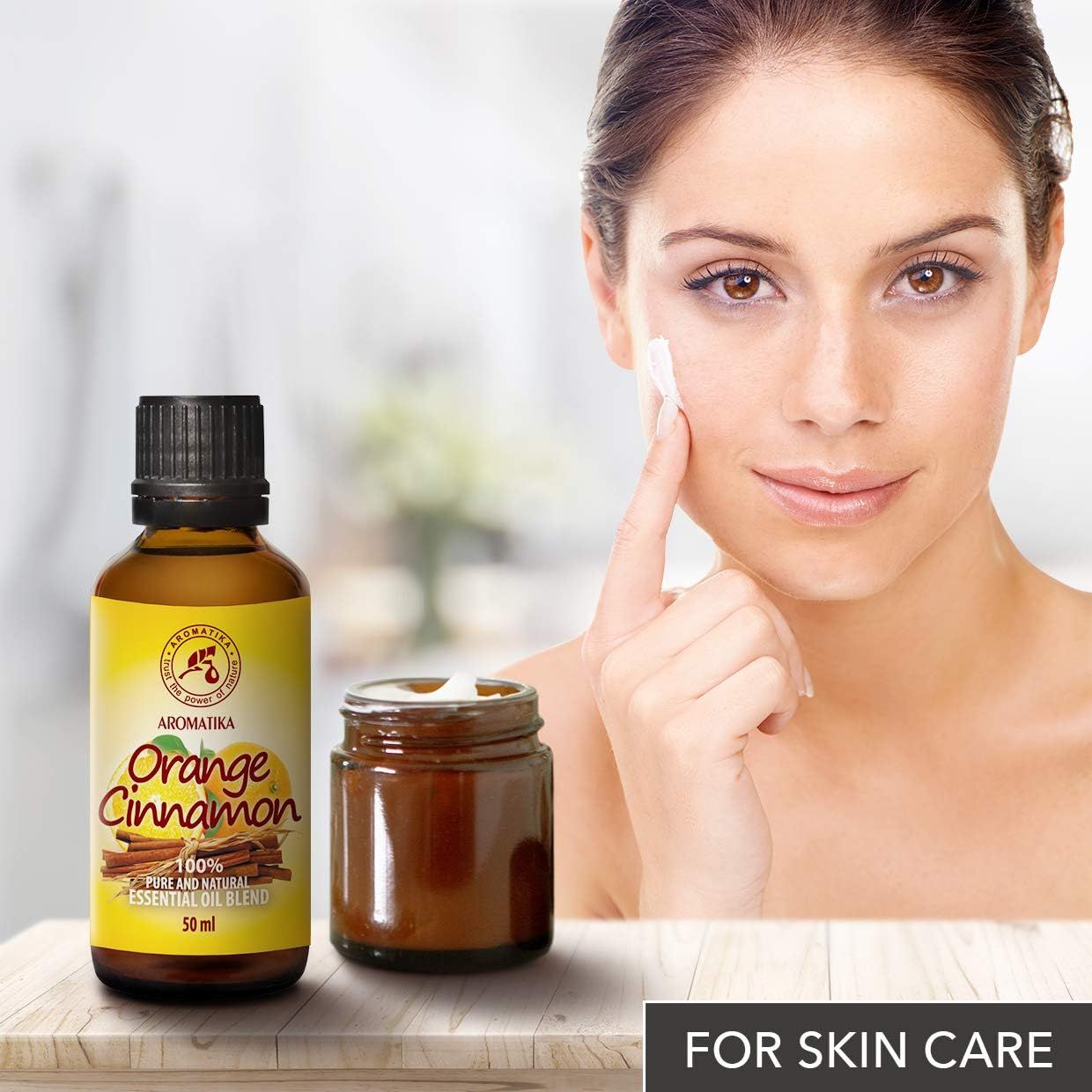 AROMATIKA Orange-Zimt Öl und Creme für die Hautpflege.
