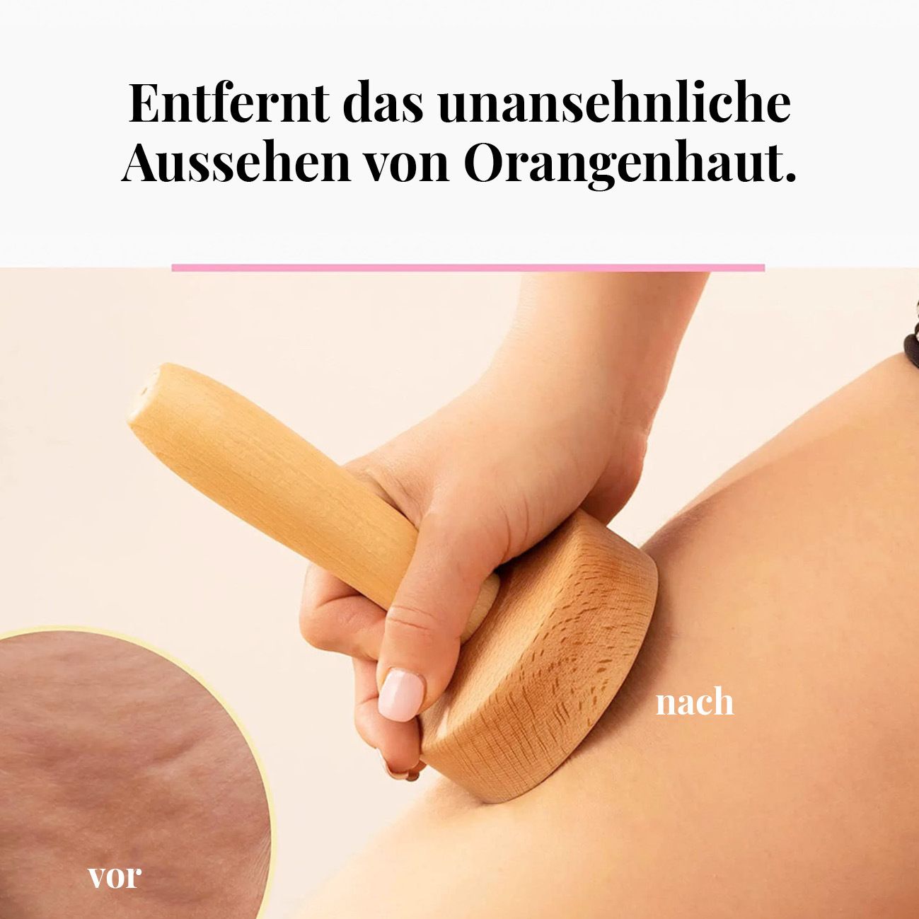 tuuli Maderotherapie Holz Klein Set Massagegerät Schwedische Tasse Cellulite Lymphdrainage Gerät
