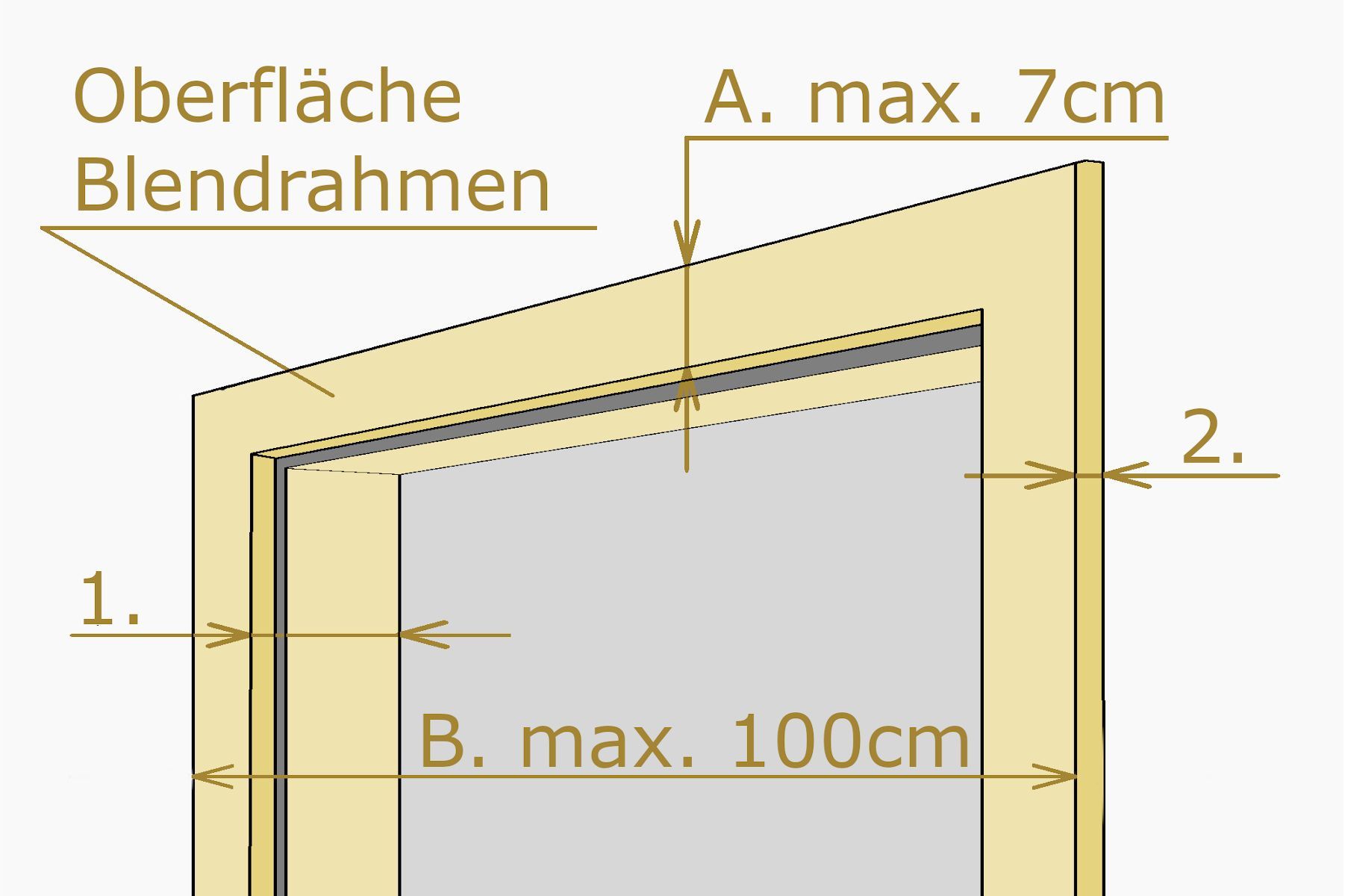 rollholz Klimmzugstange aus Holz für Türrahmen Gr. 3