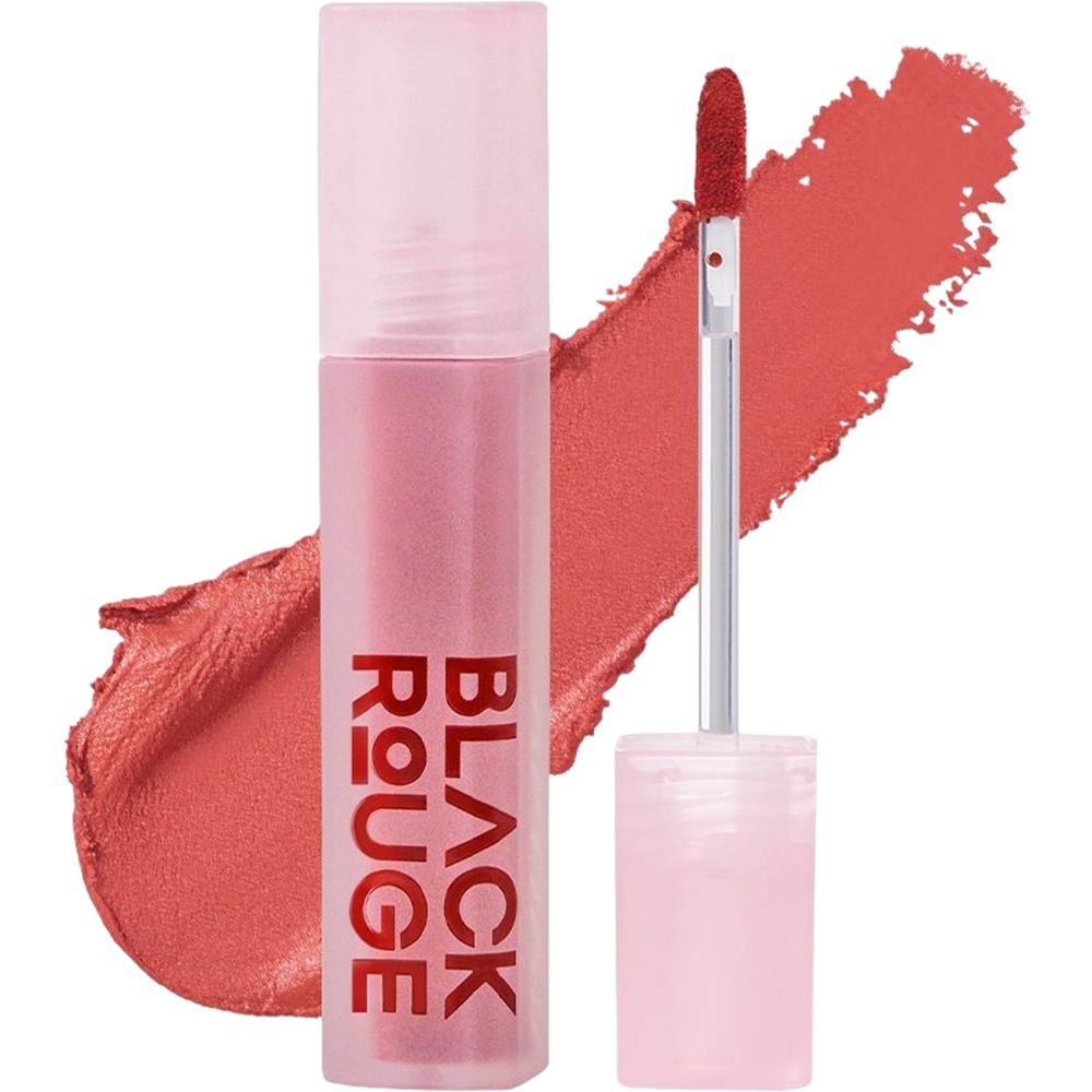 BLACK ROUGE Muddish Cushion Velvet Liquid Lipstick MV01 Peach pudding