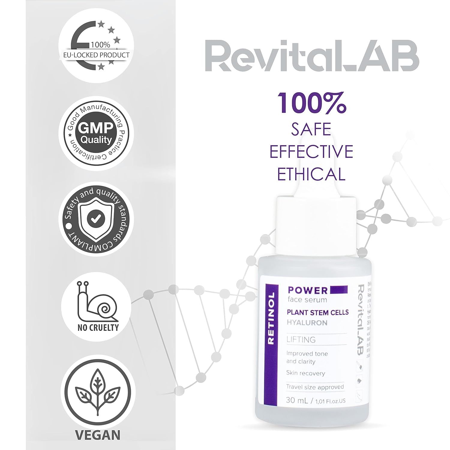 RevitaLAB Power Face Serum Retinol und Pflanzenstammzellen