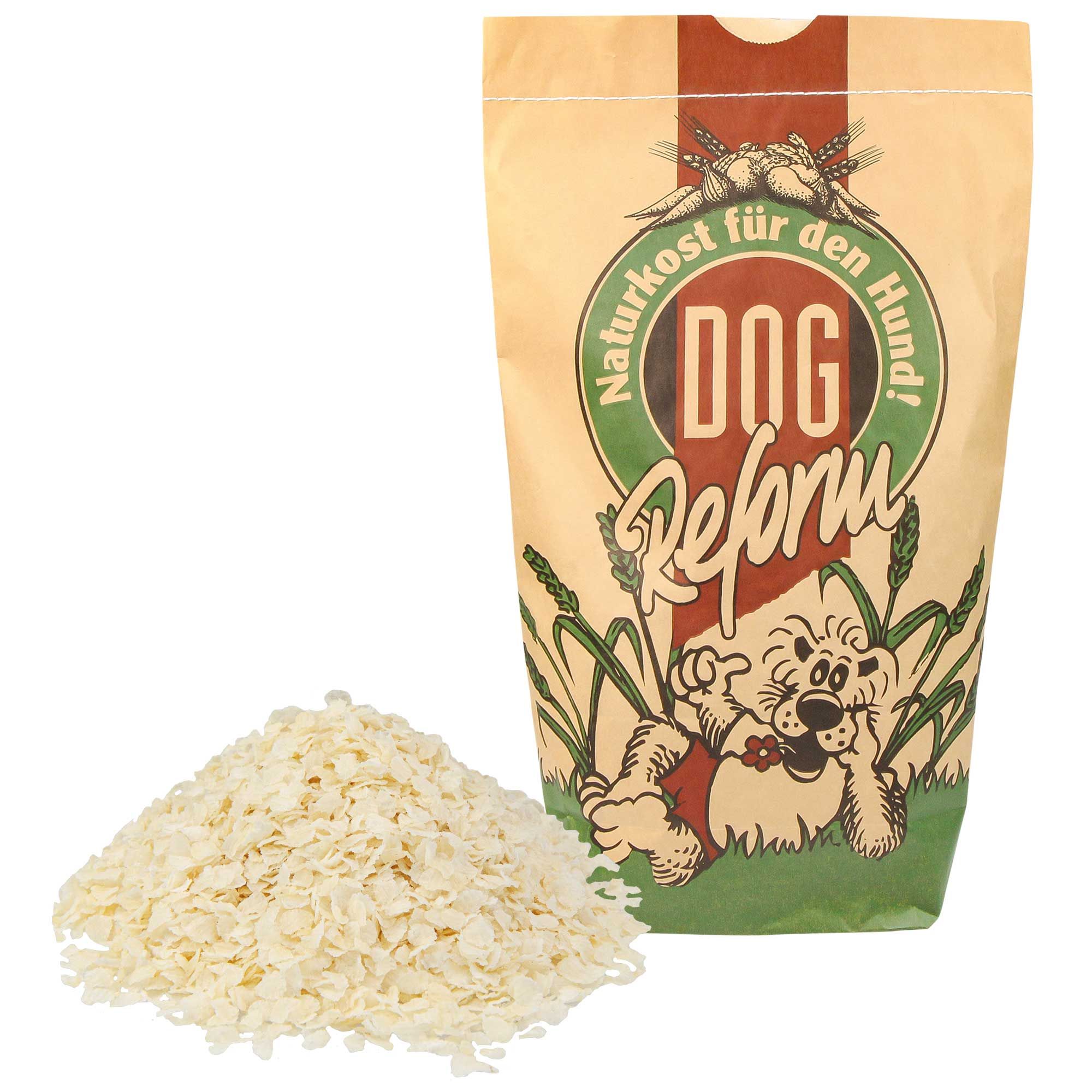 Schecker Hundefutter - vorgekochter Reis