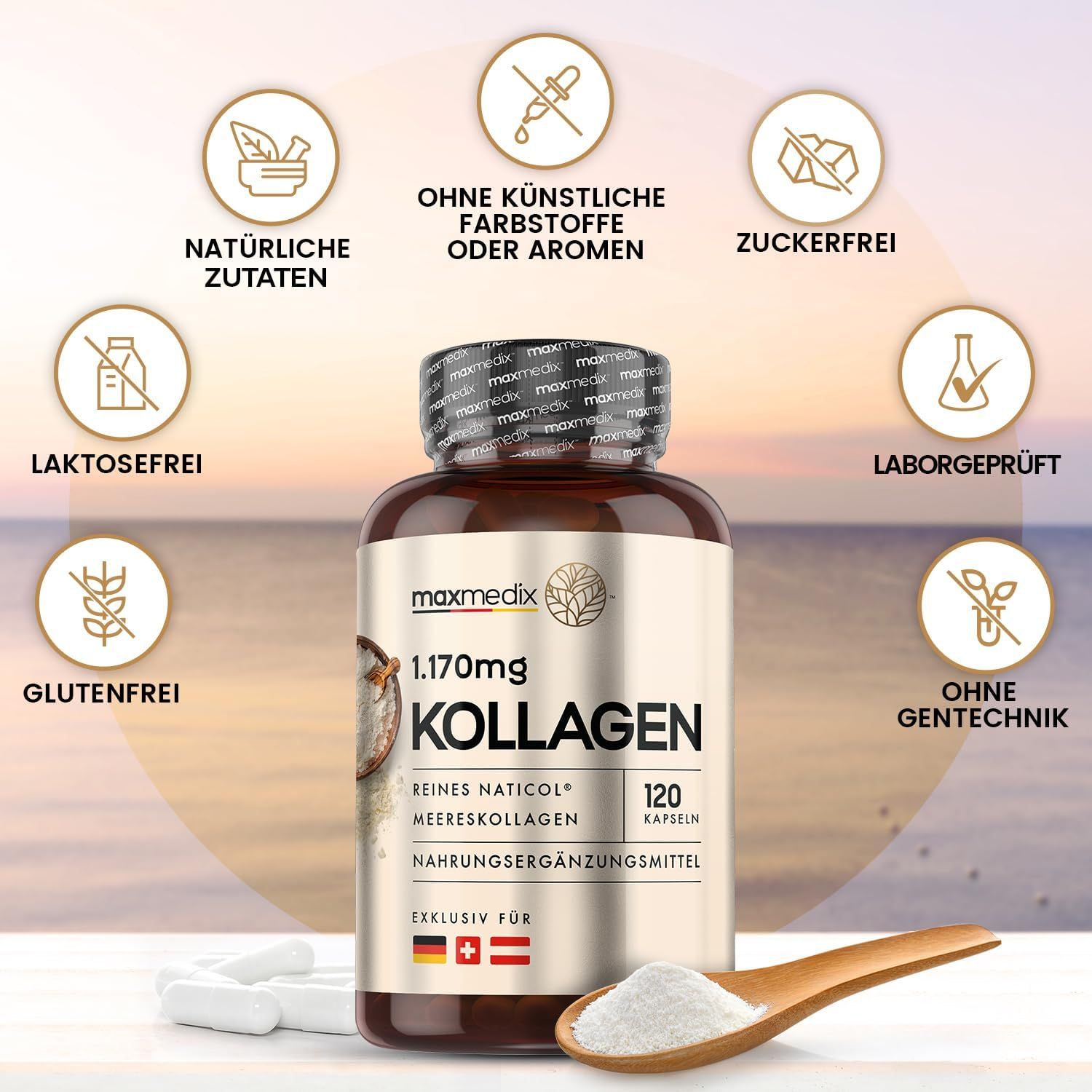 maxmedix Marine Kollagen Kapseln
