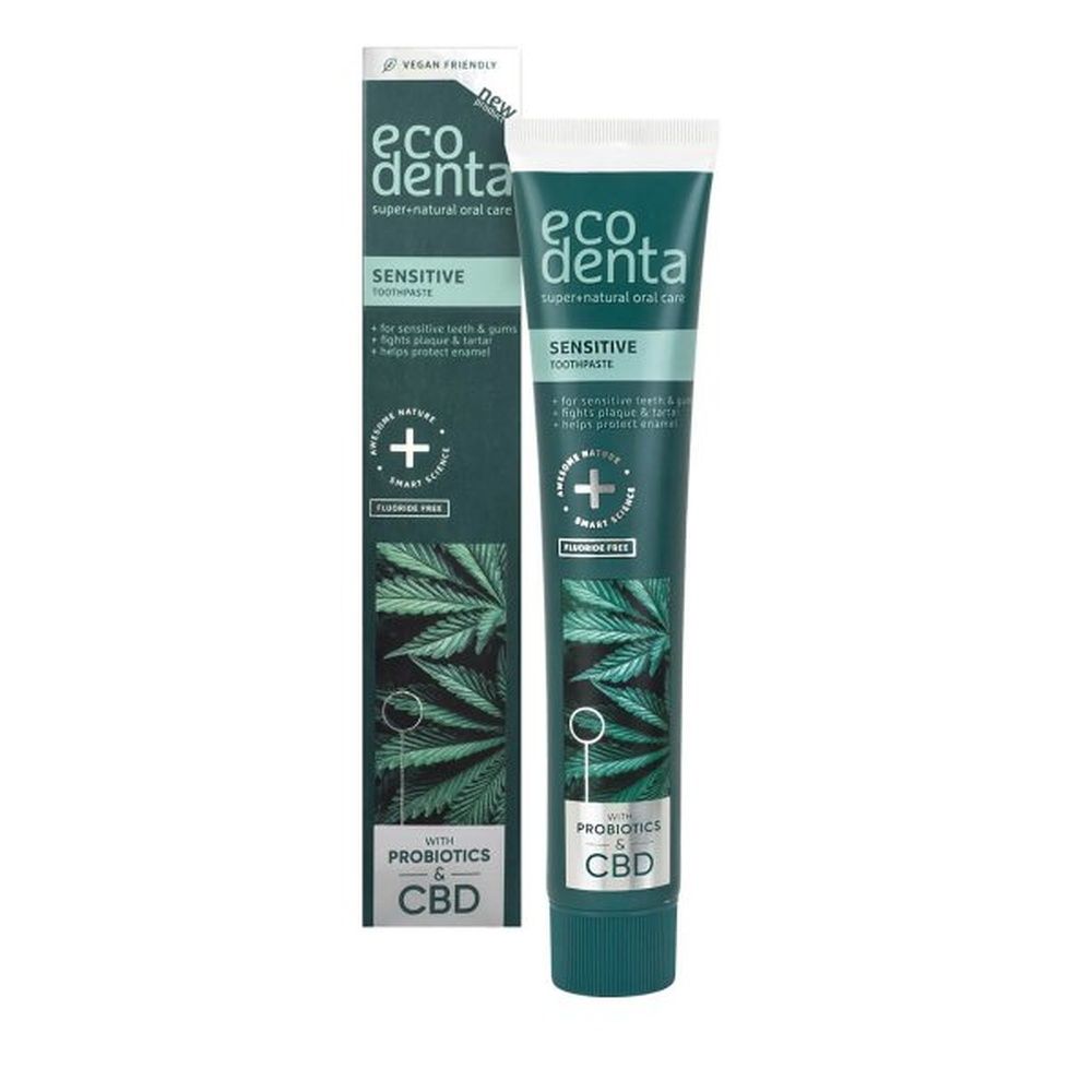 eco denta EXPERT LINE Sensitive Zahnpasta mit CBD und Probiotika