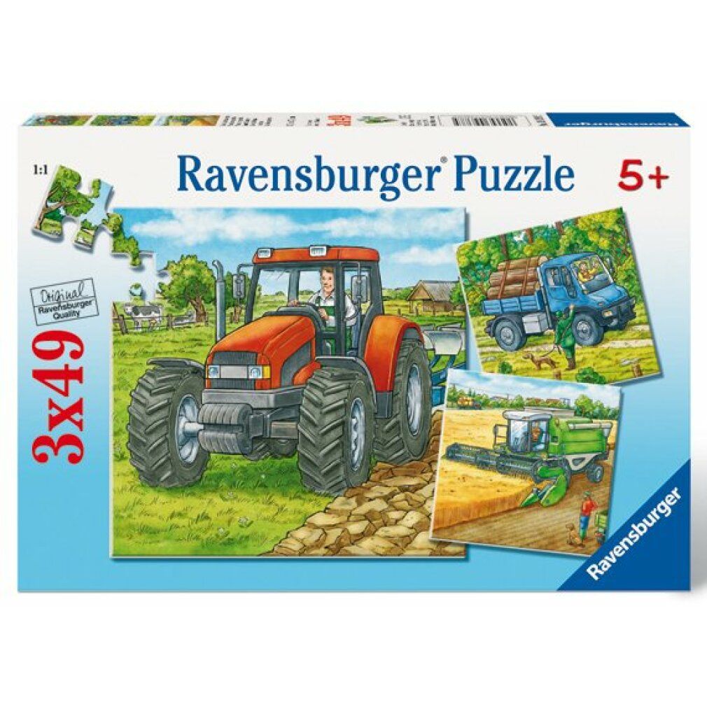ravensburger Landmaschinen-Puzzle 3x49 Teile