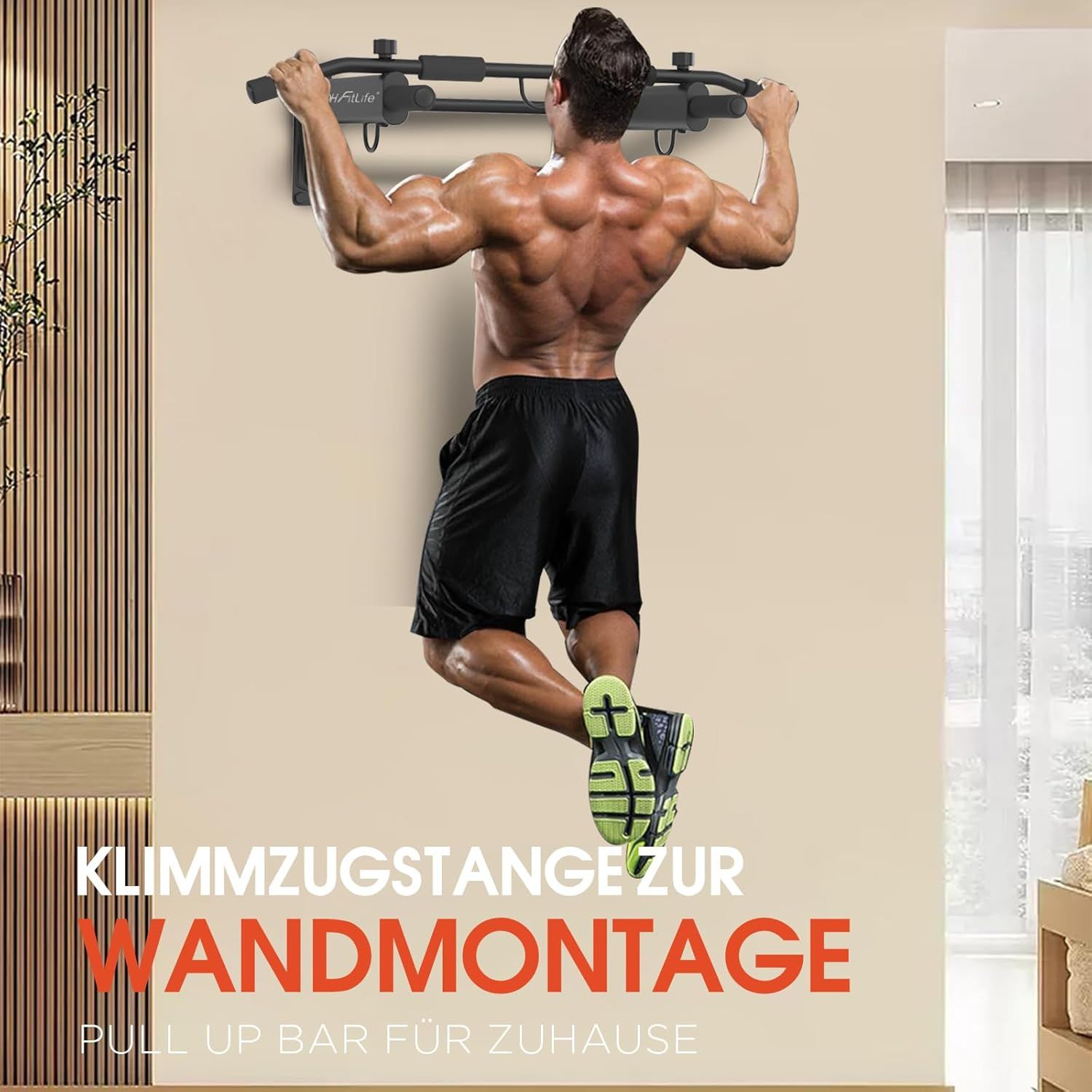 DH FitLife Wandmontage Klimmzugstange
