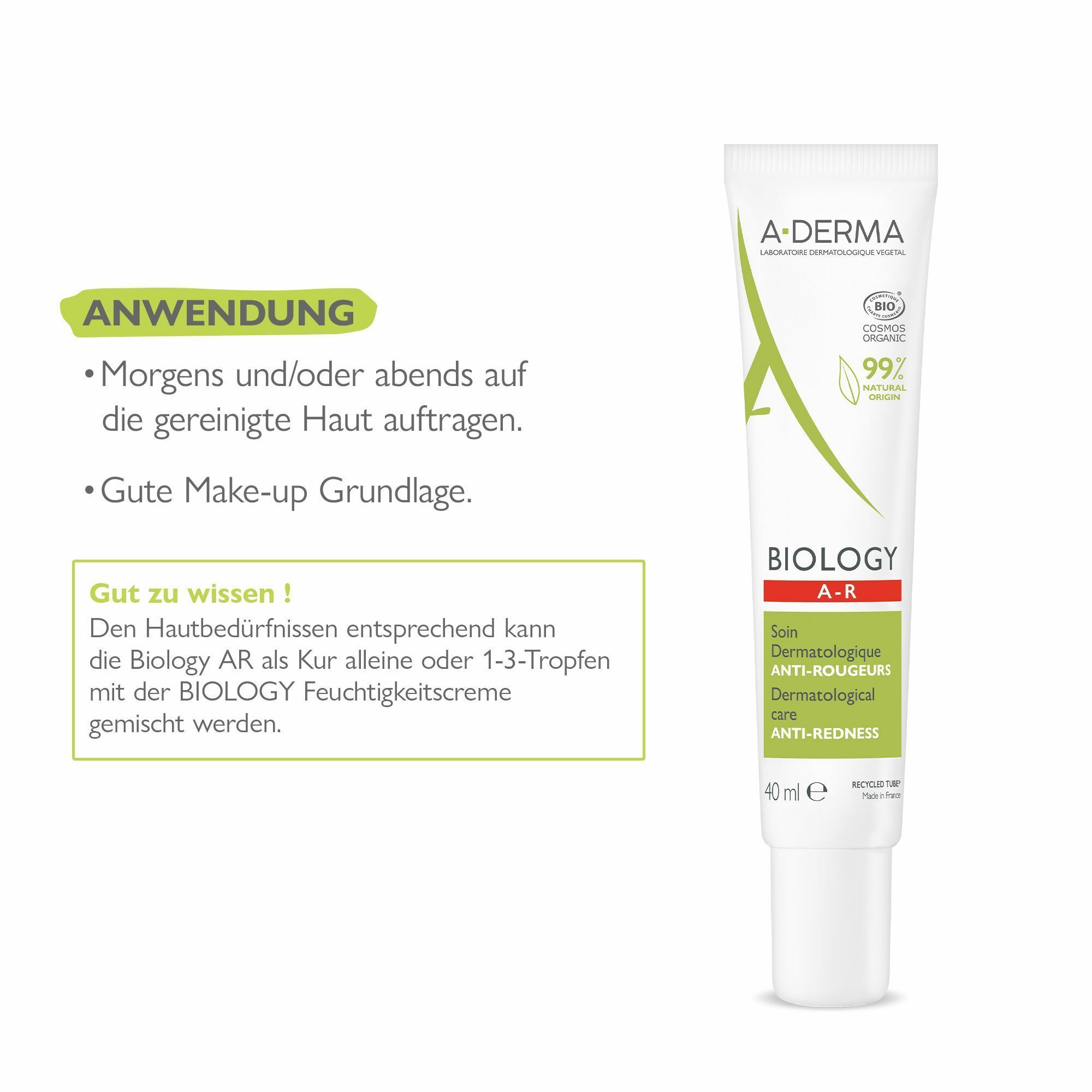 A-DERMA BIOLOGY AR Anti-Rötungen-Pflege