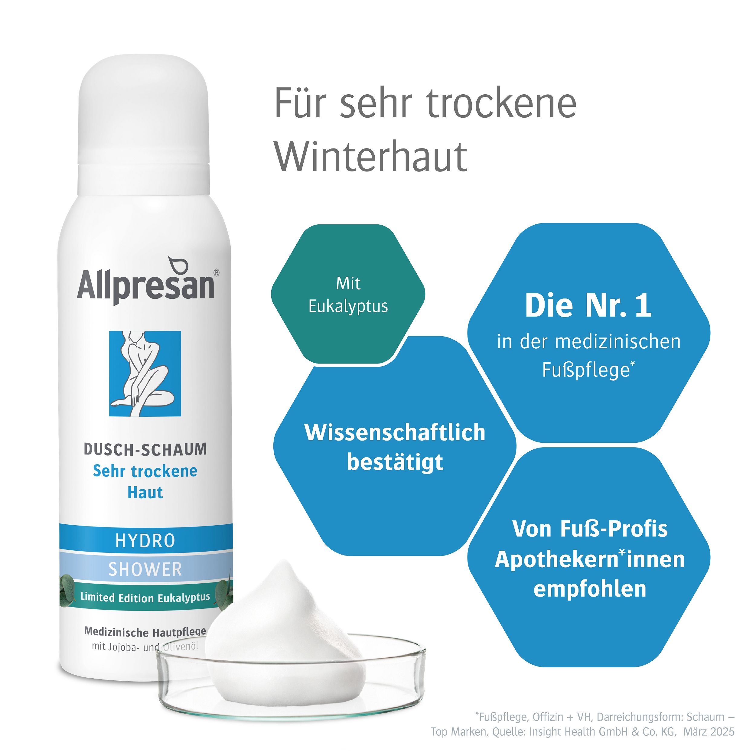 Allpresan Dusch-Schaum HYDRO SHOWER Edt. Eukalyptus