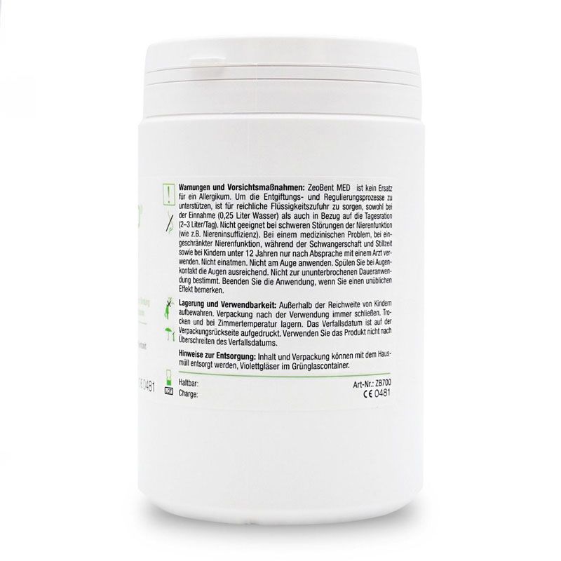 ZeoBent MED Pulver, Zeolith-Bentonit-Mischung