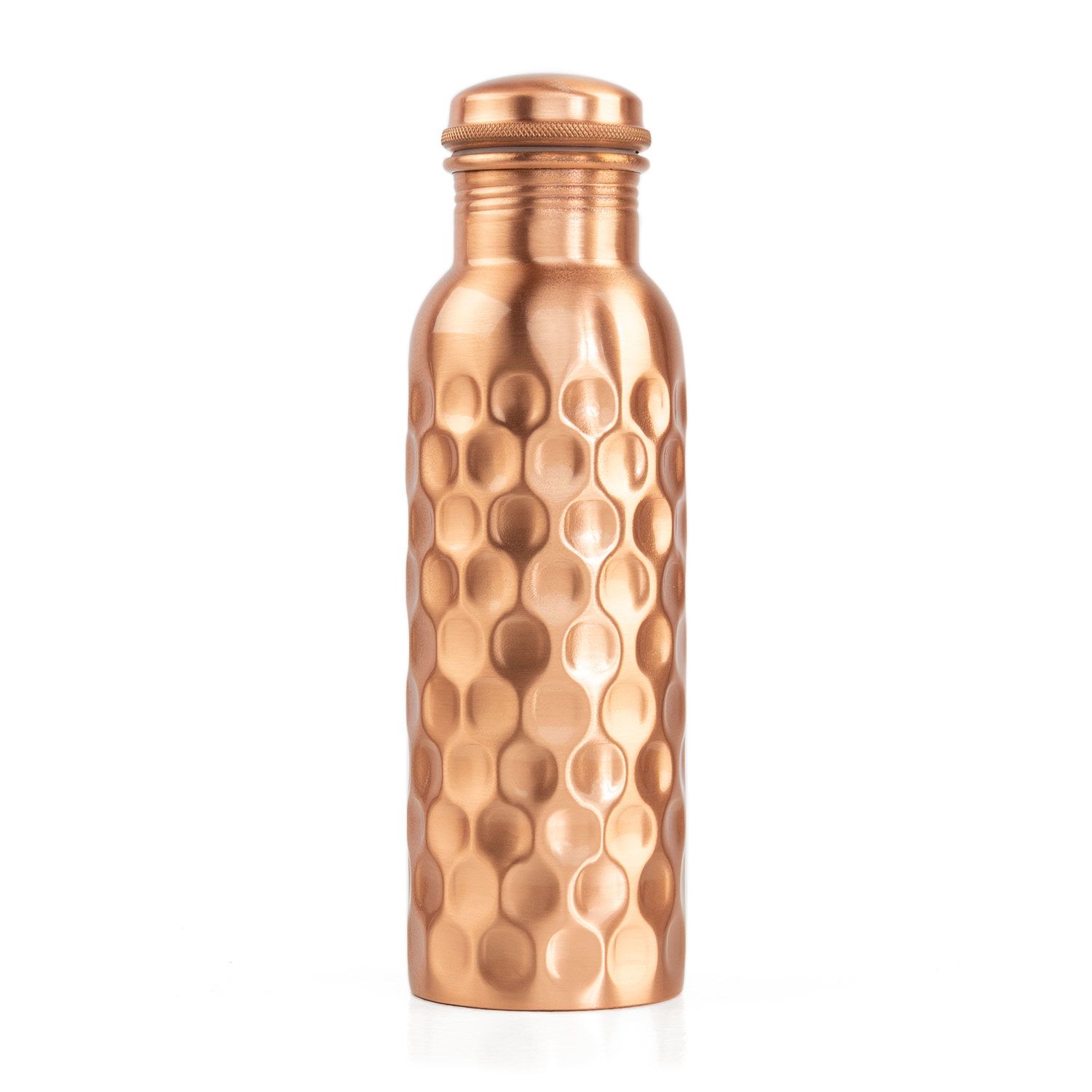 bodhi Kupferflasche, 800 ml  Diamant-Design, gehämmert