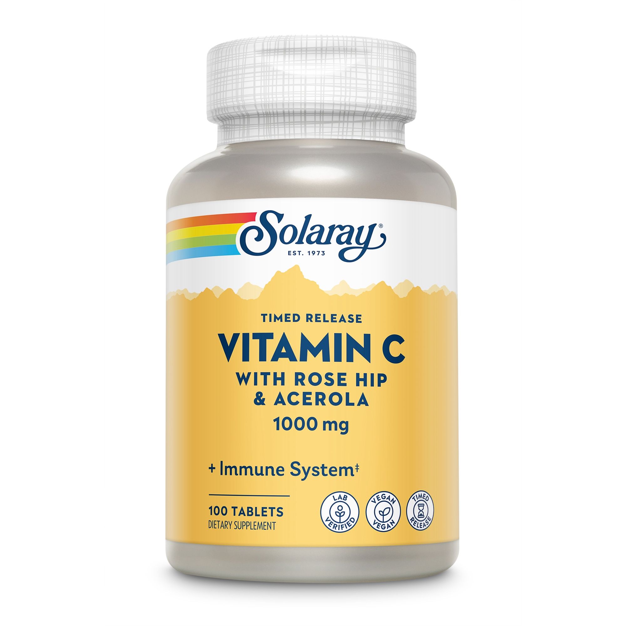 Solaray Vitamin C 1000 mg mit Hageb & Acerola verz