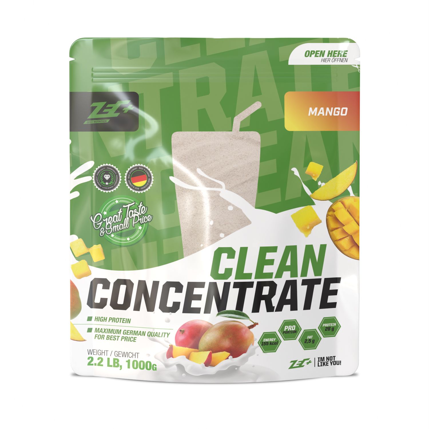 Zec+ Clean Concentrate Protein/ Eiweiß Mango