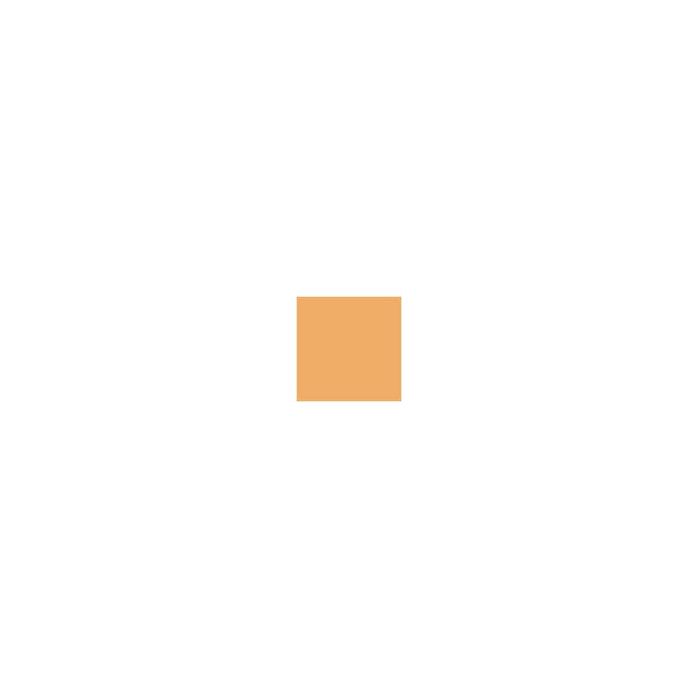 Quadratische, orangefarbene Farbprobe.