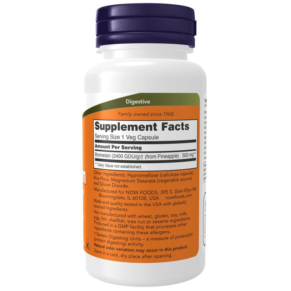 Now Foods, Bromelain, 500mg