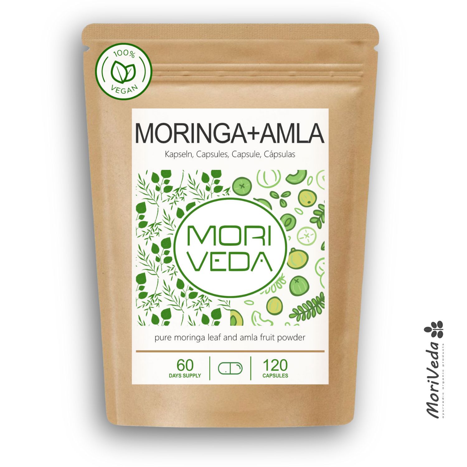 Moriveda Moringa + Amla Kapseln 120 St