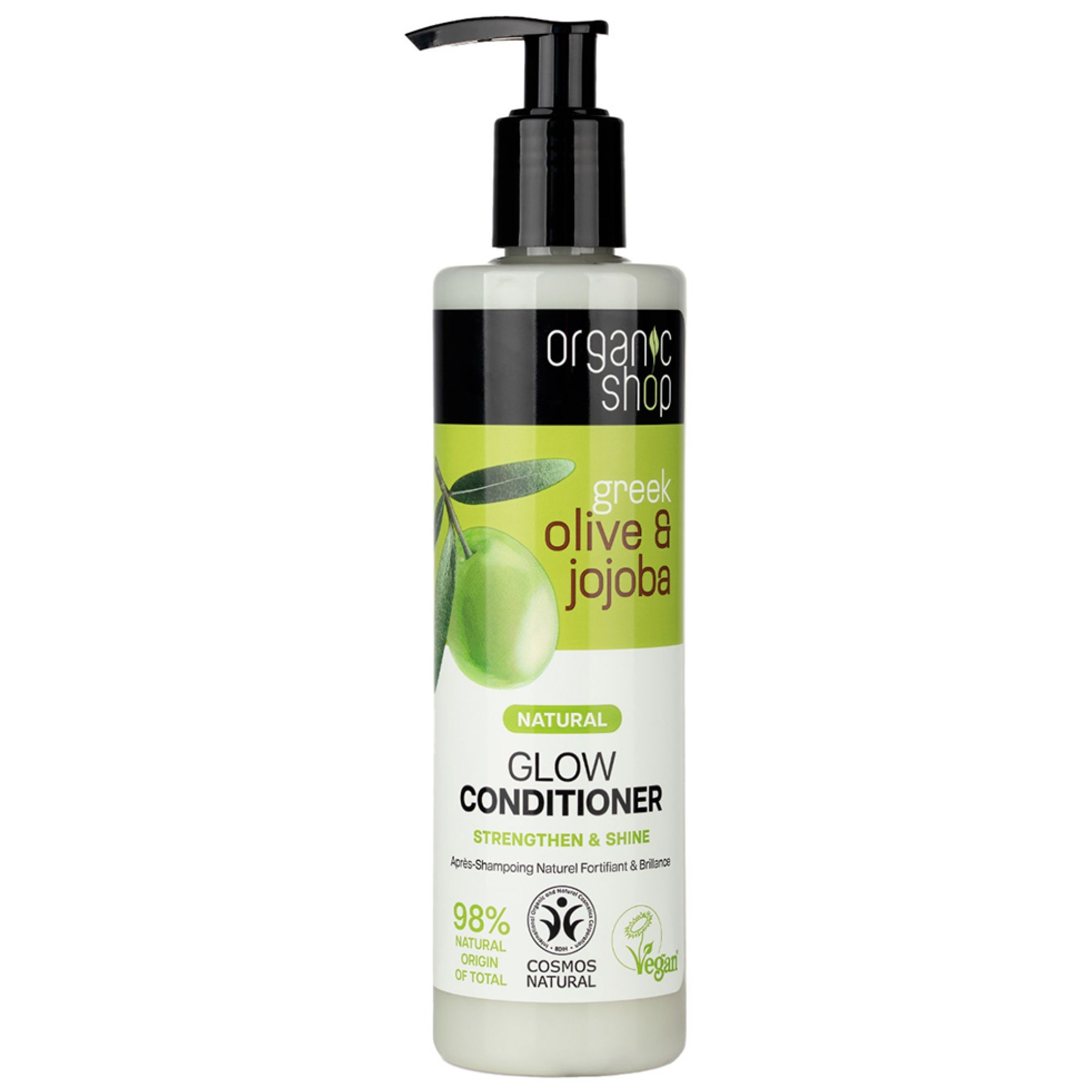 Organic Shop Natürliche Haarspülung Kräftigung und Glanz Olive Jojoba 2 20,5x5x5 cm