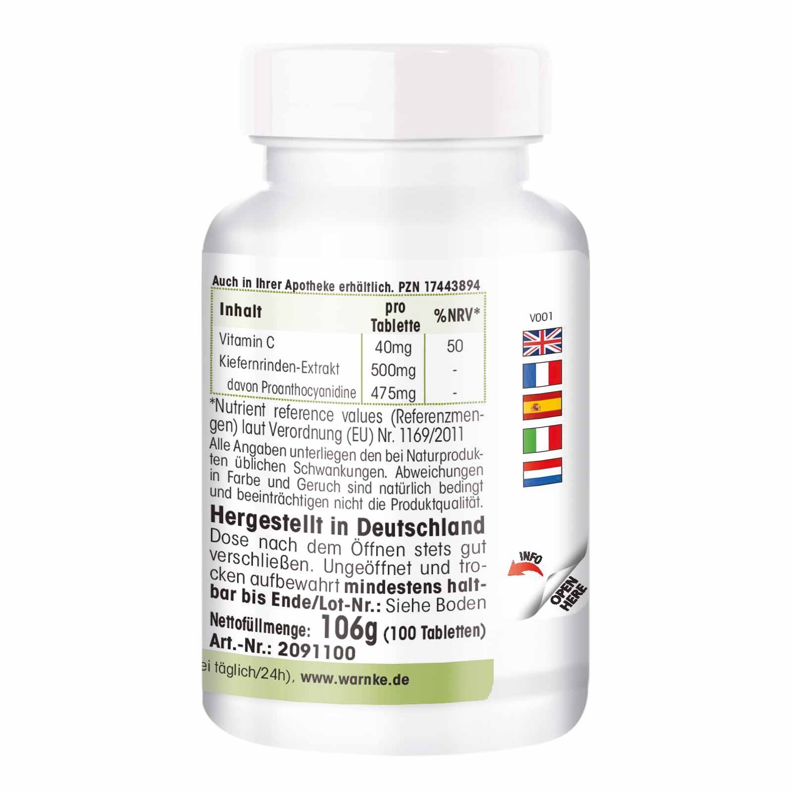 Warnke Vitalstoffe | Kiefernrinden-Extrakt 500mg