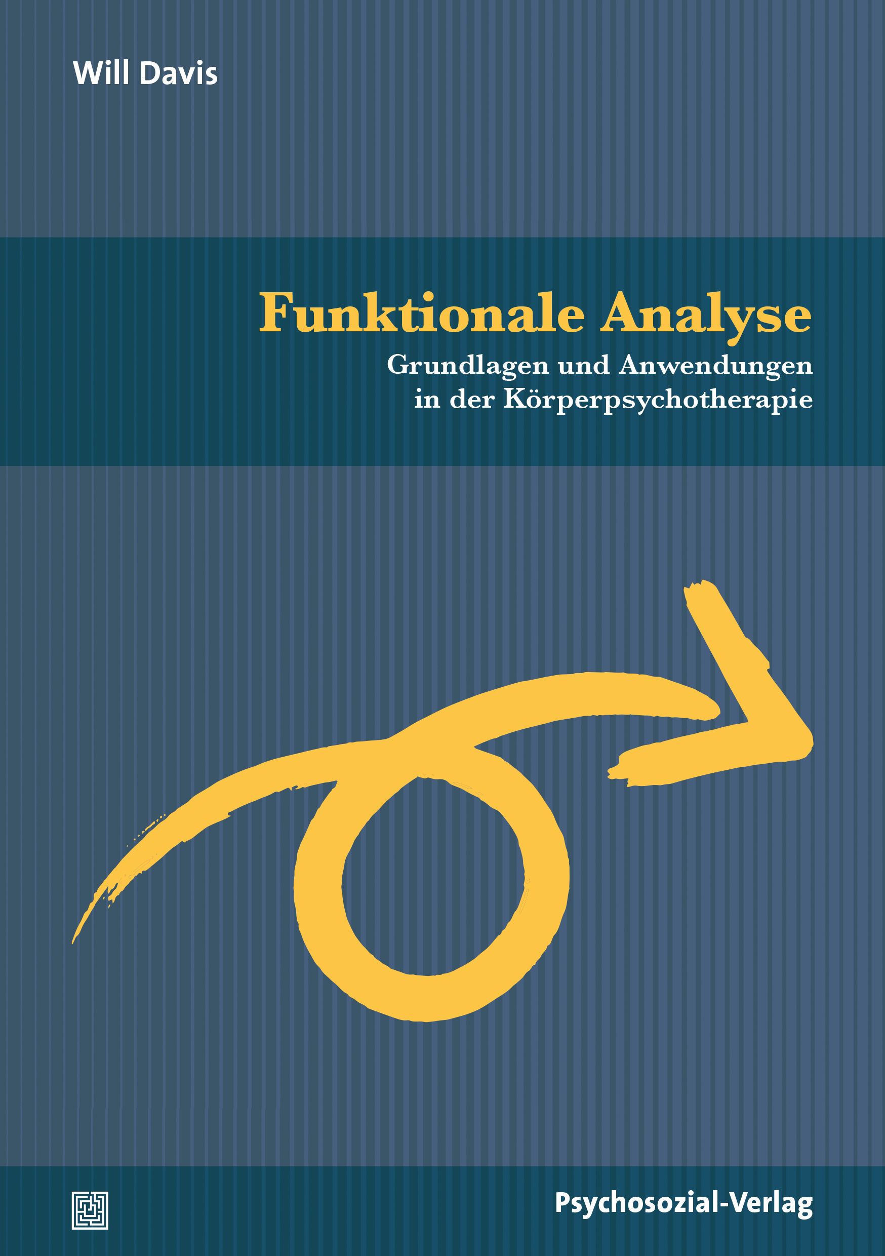 Buchcover mit Titel "Funktionale Analyse". Autor: Will Davis. Gelbe Pfeil-Illustration. Verlag: Psychosozial-Verlag.