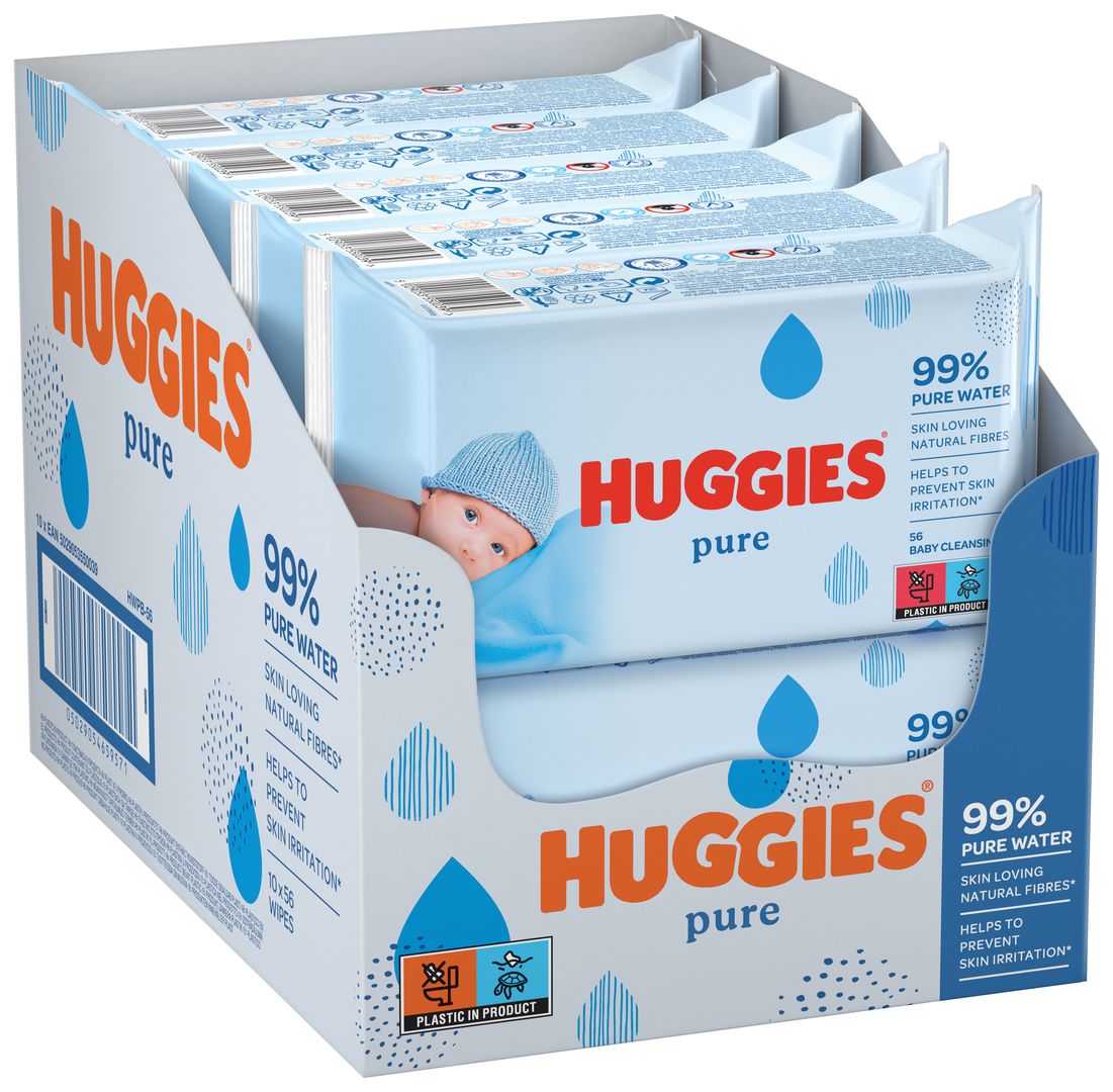 Huggies Pure feuchte Babypflegetücher 56 St Tücher