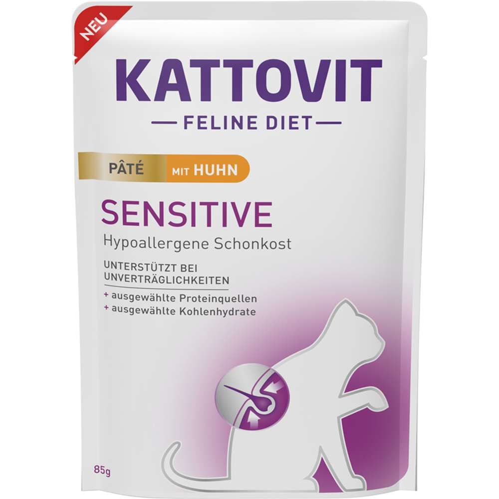 Kattovit - Feline Diet Pouch Sensitive Paté 0,9 kg