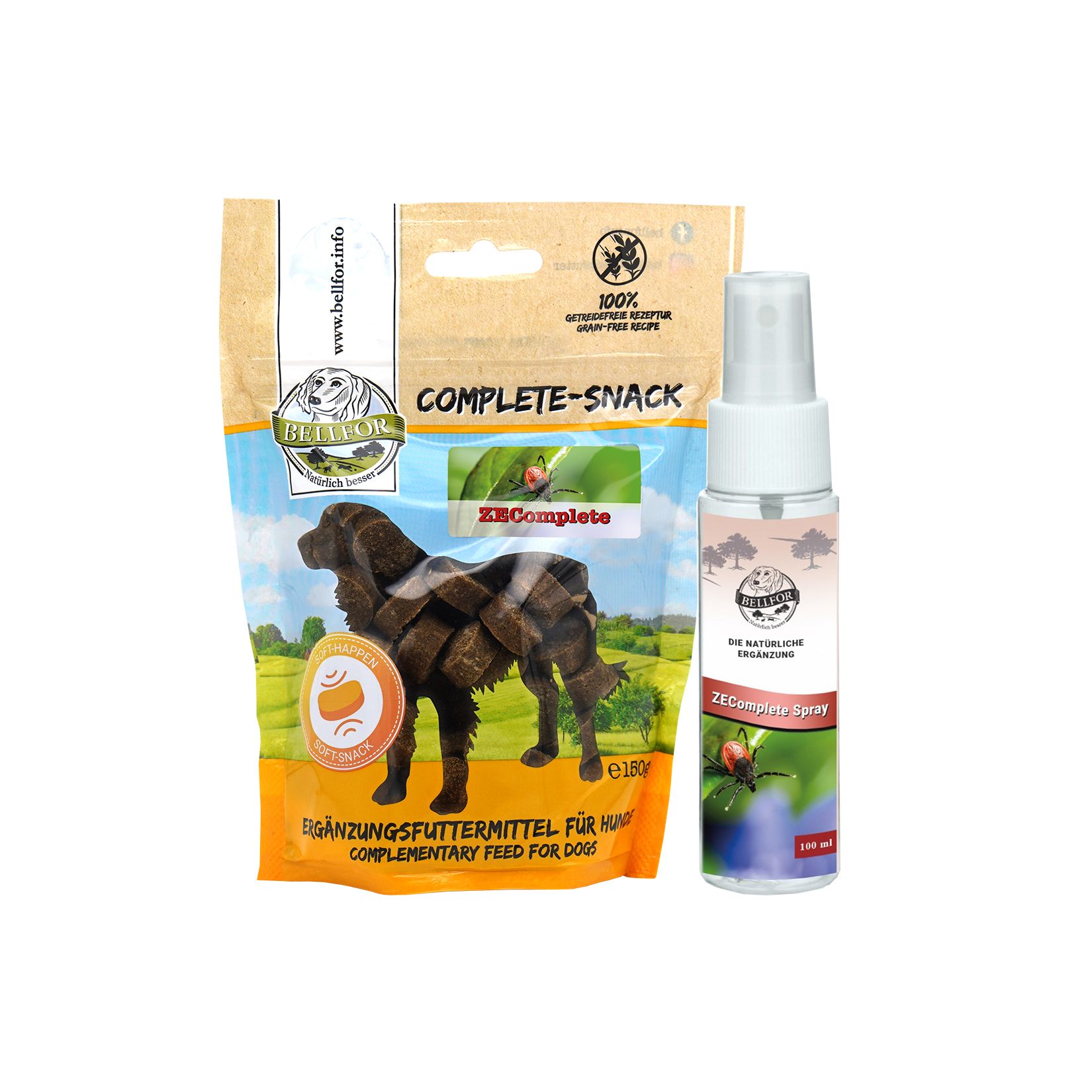 Bellfor ZEComplete Set für Hunde Zeckenmittel für Hunde