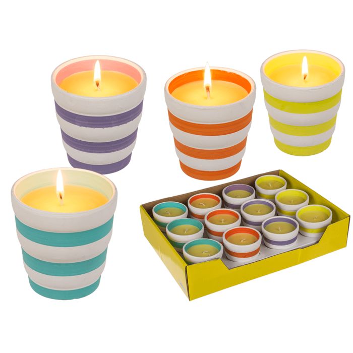 Out of the Blue Citronella Kerze im Keramik-Topf