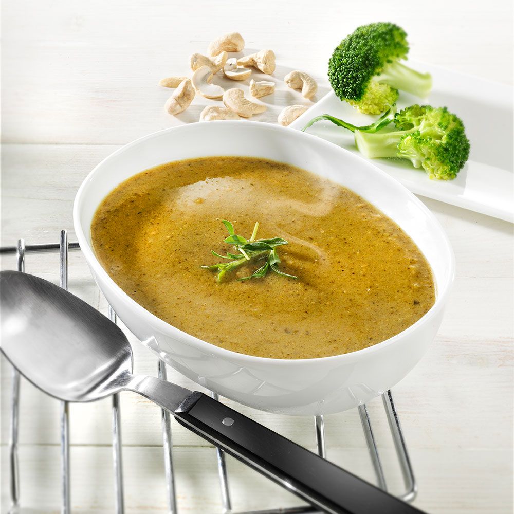 Schrader Brokkoli Cashew Dattel Suppe Bio, vegan