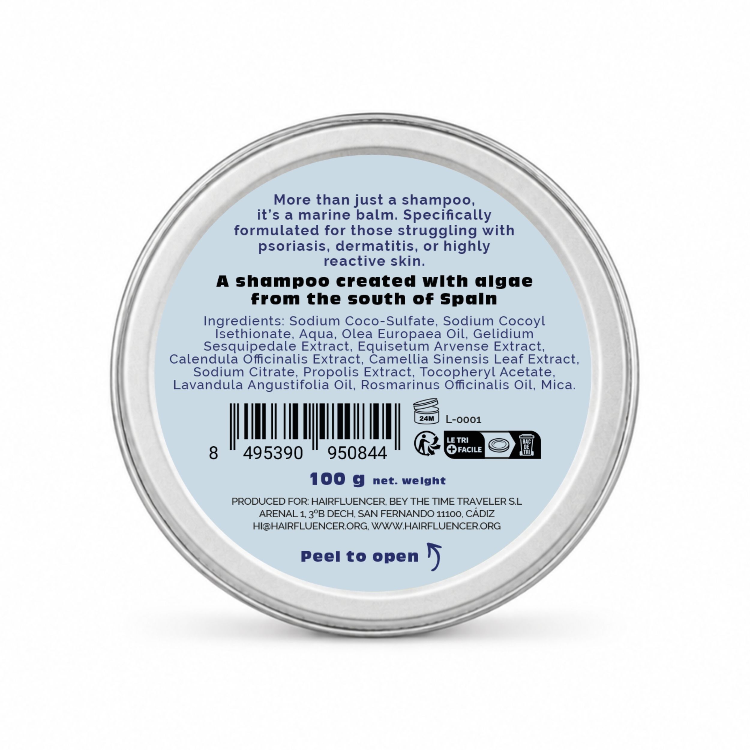 VitalizeNature Ocean Therapy Shampoo Bar – Algenextrakte & Olivenöl