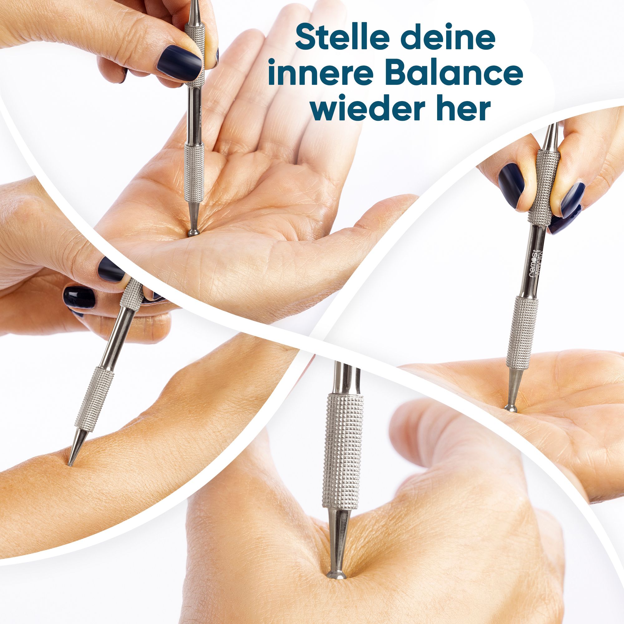REMOS Akupressurstift, 10 cm, Ø 1.5 / 3.5 mm
