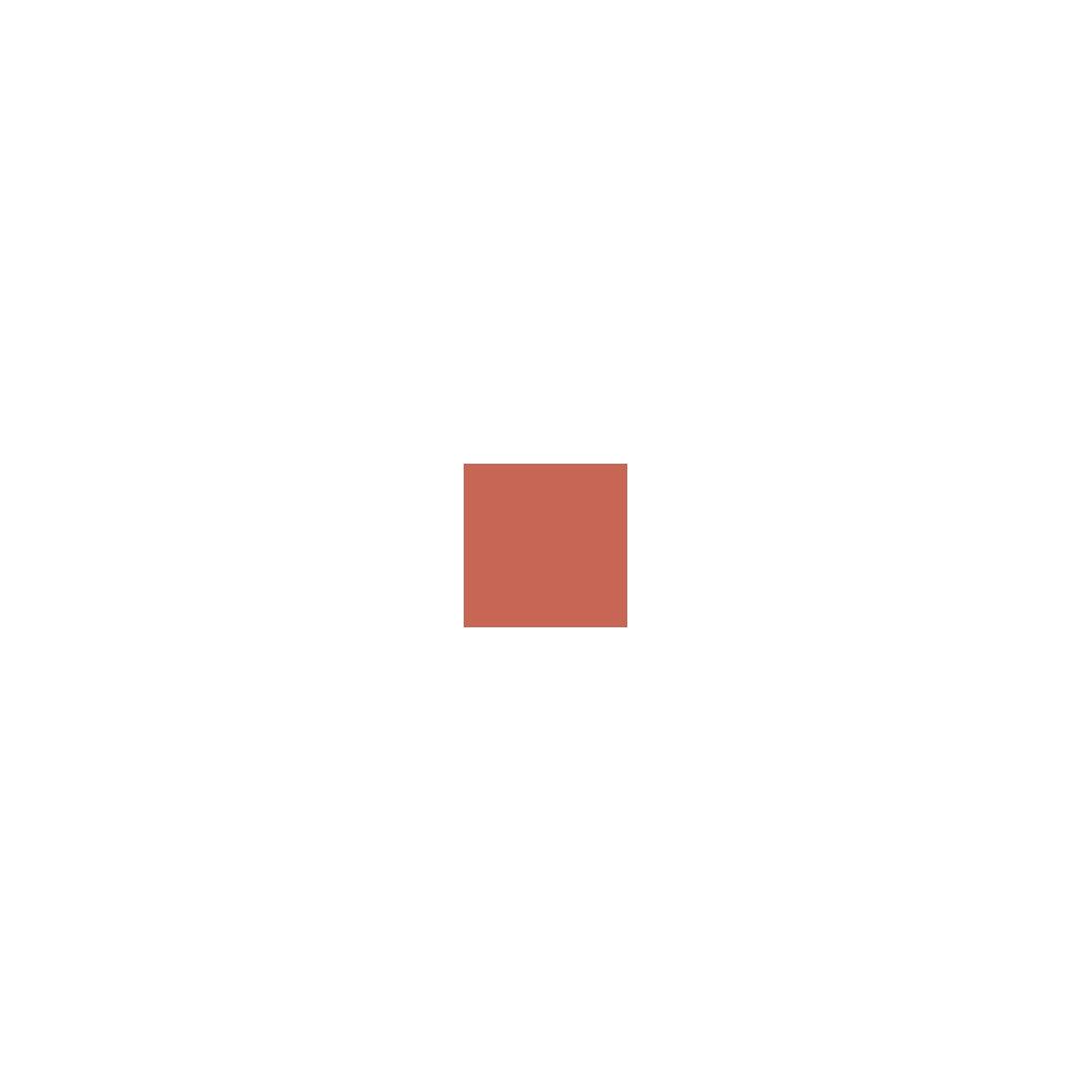 Quadratische Rouge-Probe in einem warmen Rosaton. Auf weißem Hintergrund.