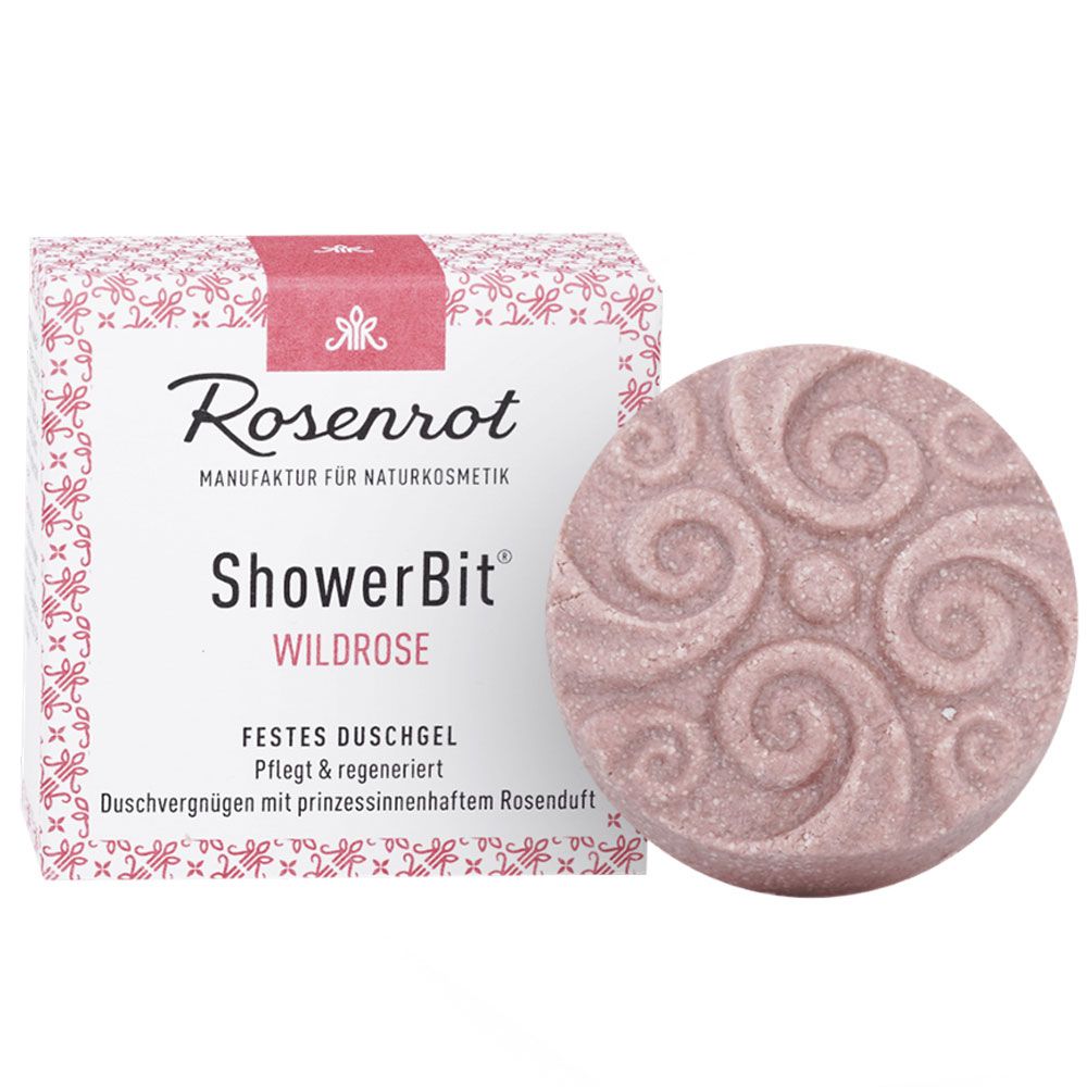 Rosenrot Festes Duschgel Wildrose 60 g
