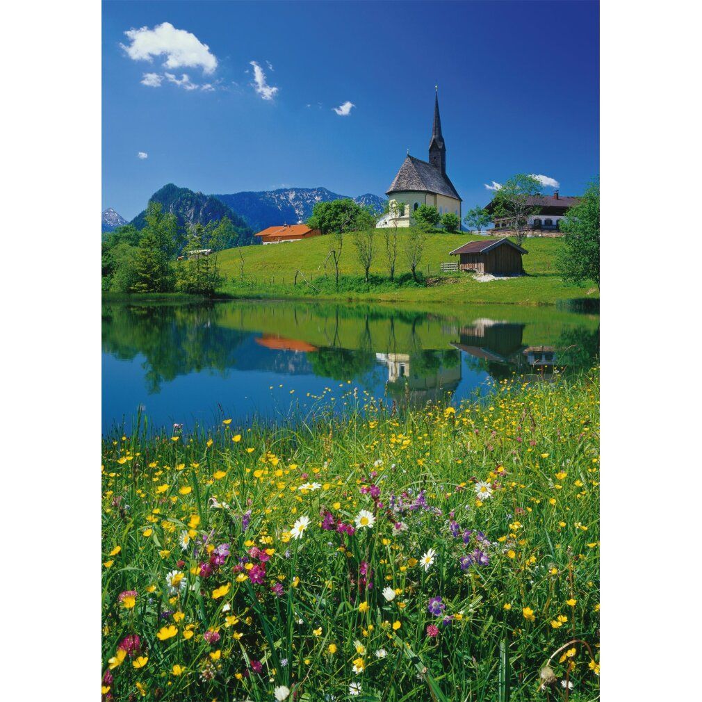 Puzzle da 1000 Pezzi - Inzell, Einsiedlhof e la Chiesa di San Nicola