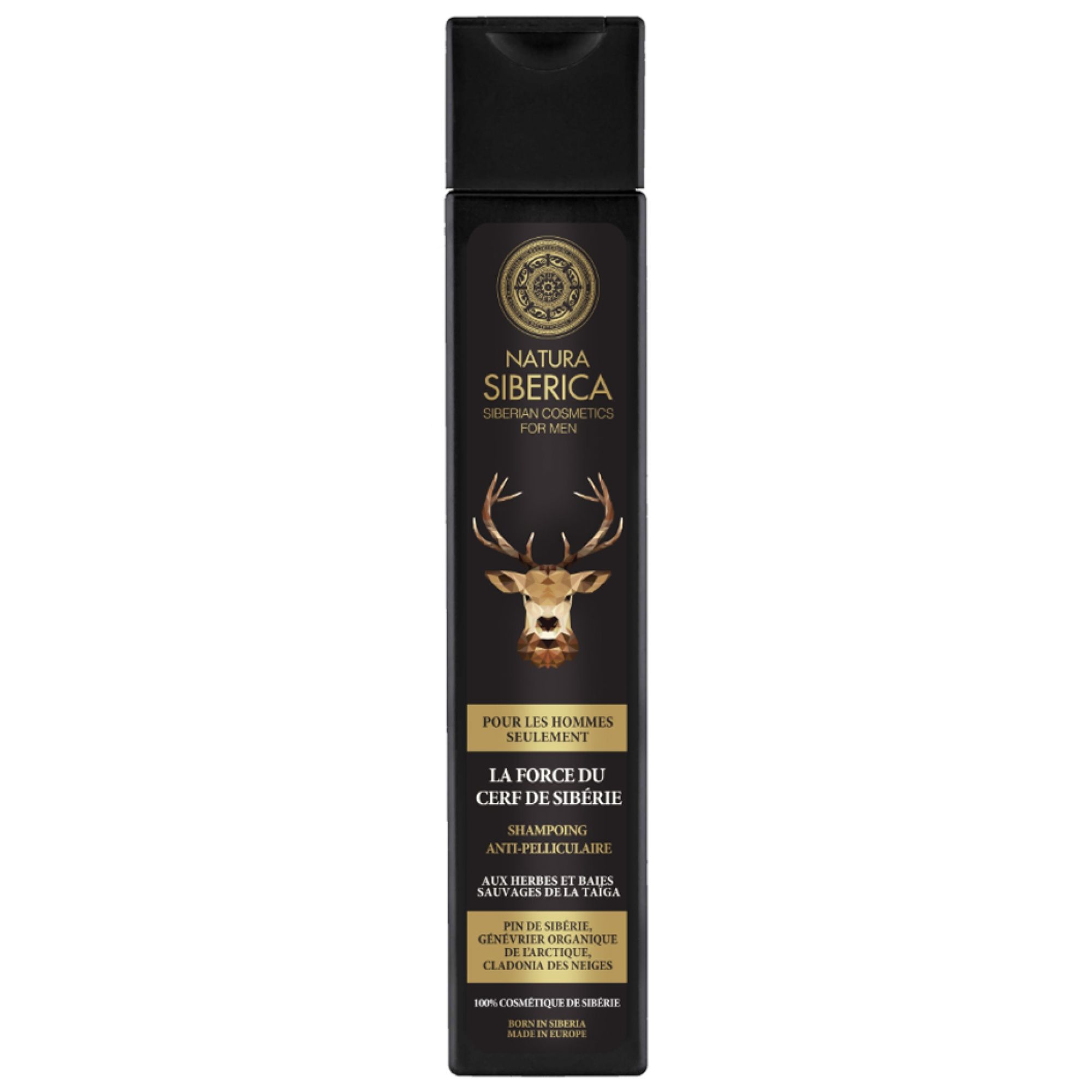 Natura Siberica Männer Sibirischer Hirsch Kraft Anti-Schuppen Shampoo 4,1x4,1x21,2 cm