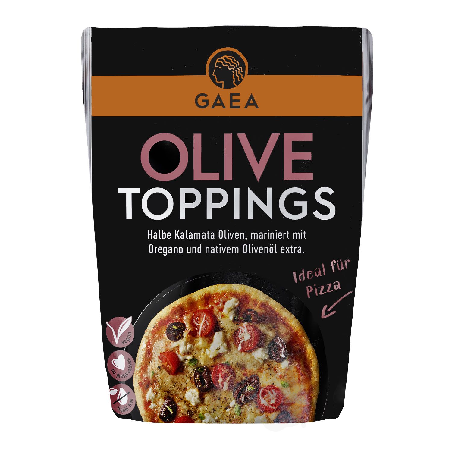 GAEA Topping Oliven Kalamata für Pizza