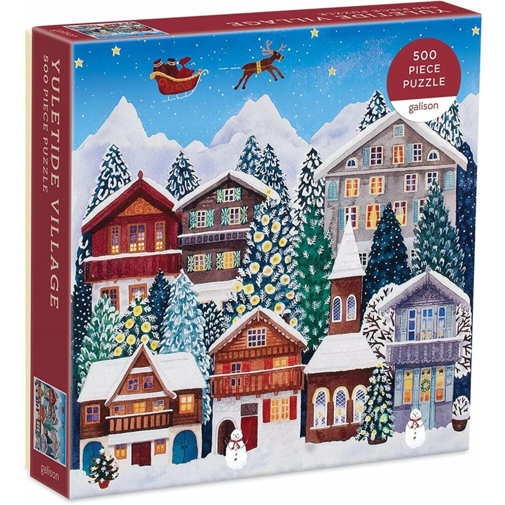 galison Puzzle di Natale Village 500 parti
