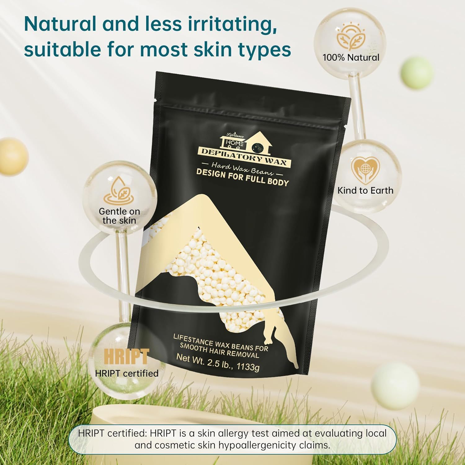 Lifestance Waxing Perlen Wachsperlen Creme