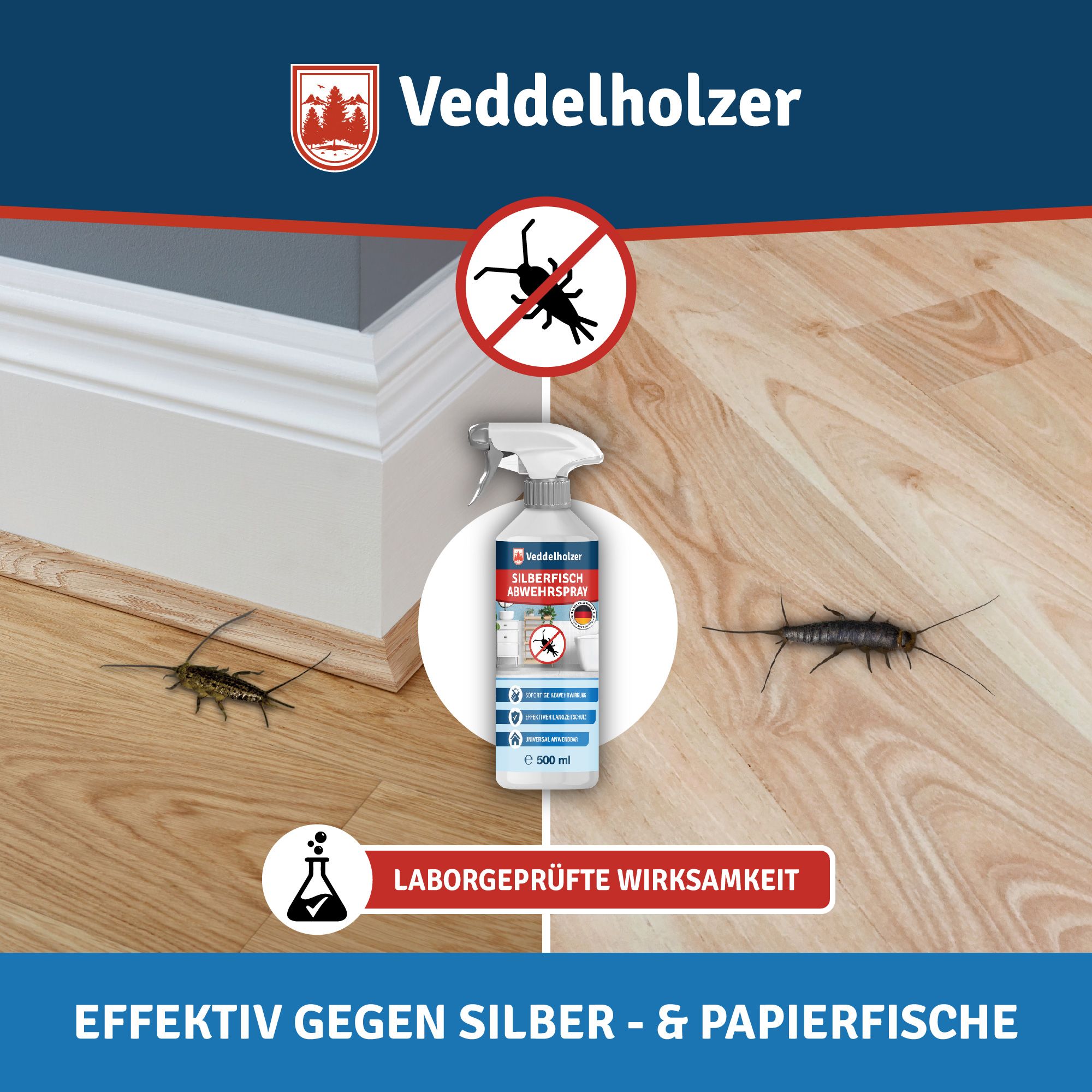 Veddelholzer Papier- & Silberfisch Abwehrspray