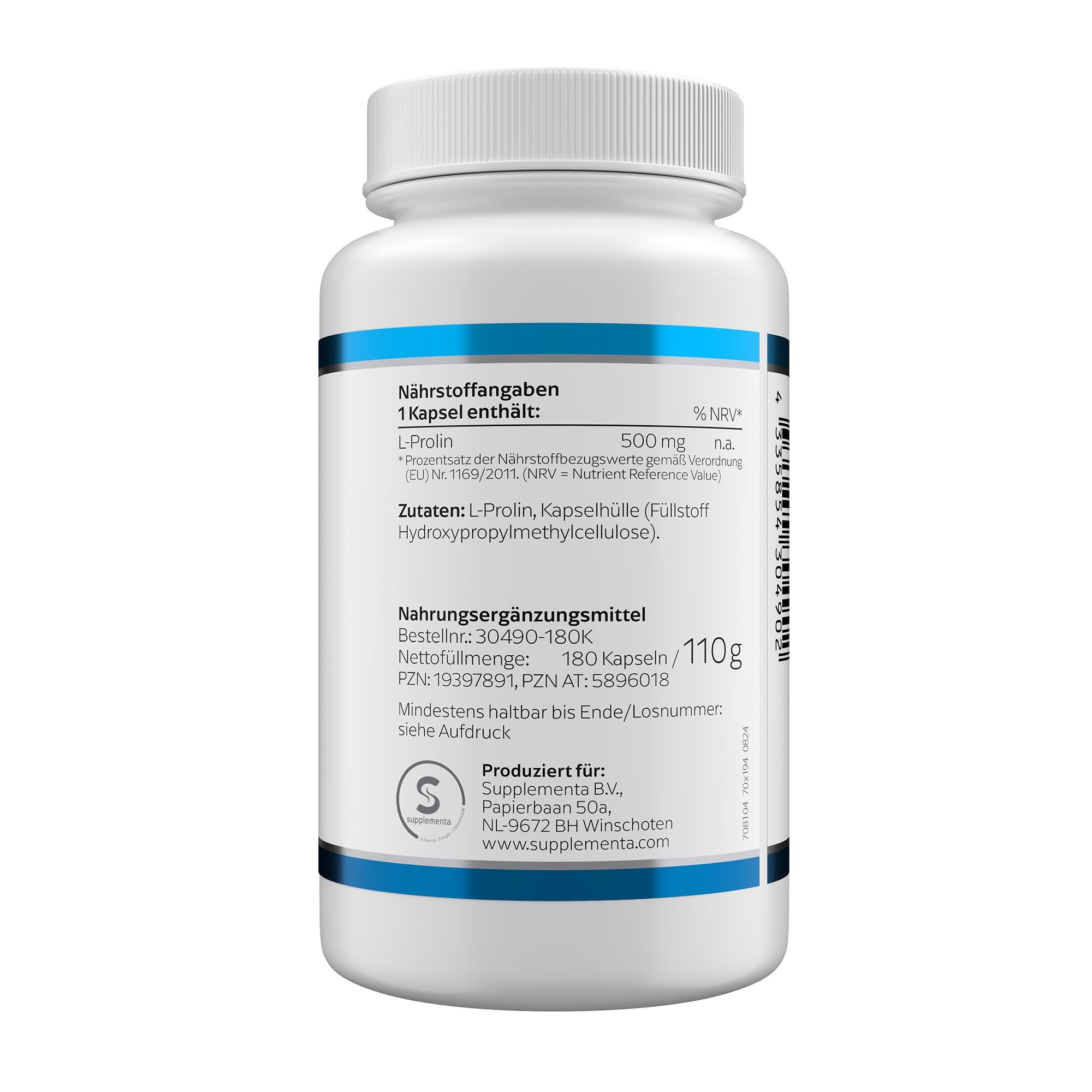 Klean Labs L-Prolin 500 mg