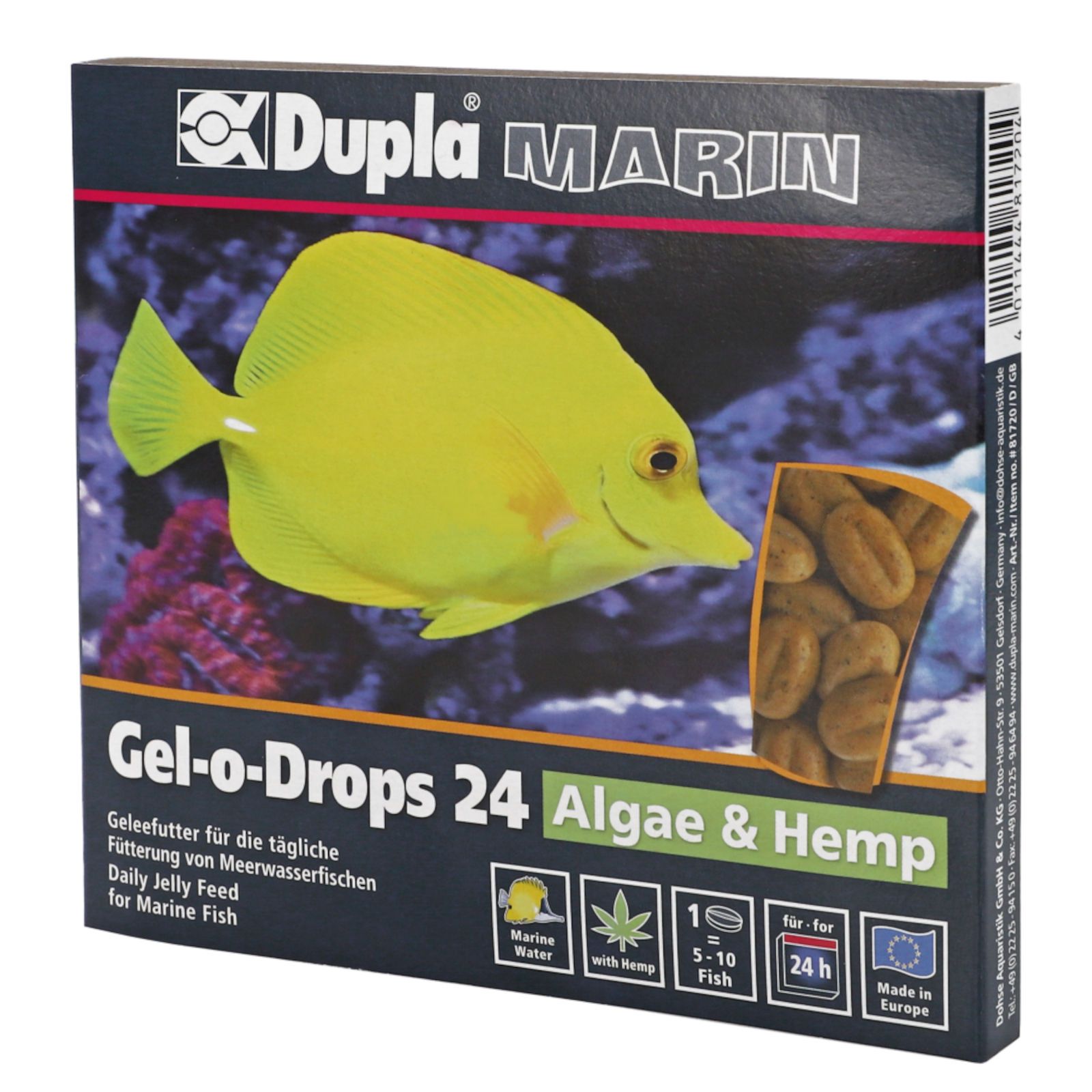 Dupla Marin Zierfischfutter Gel-o-Drops 24 Algae & Hemp