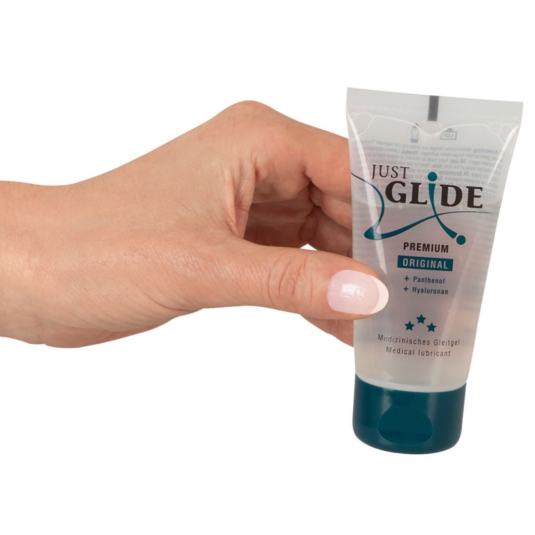 Gleitgel auf Wasserbasis "Premium" | Mit Hyaluron und Panthenol  | Just Glide