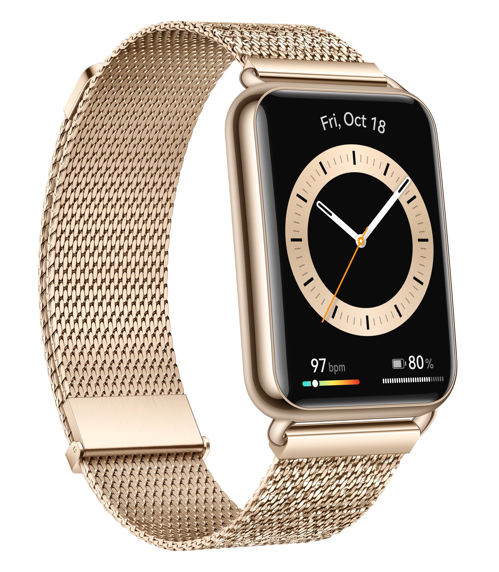 HUAWEI Watch Fit 2 Elegant Premium Gold Smartwatch Fitnesstracker 1,74 Zoll