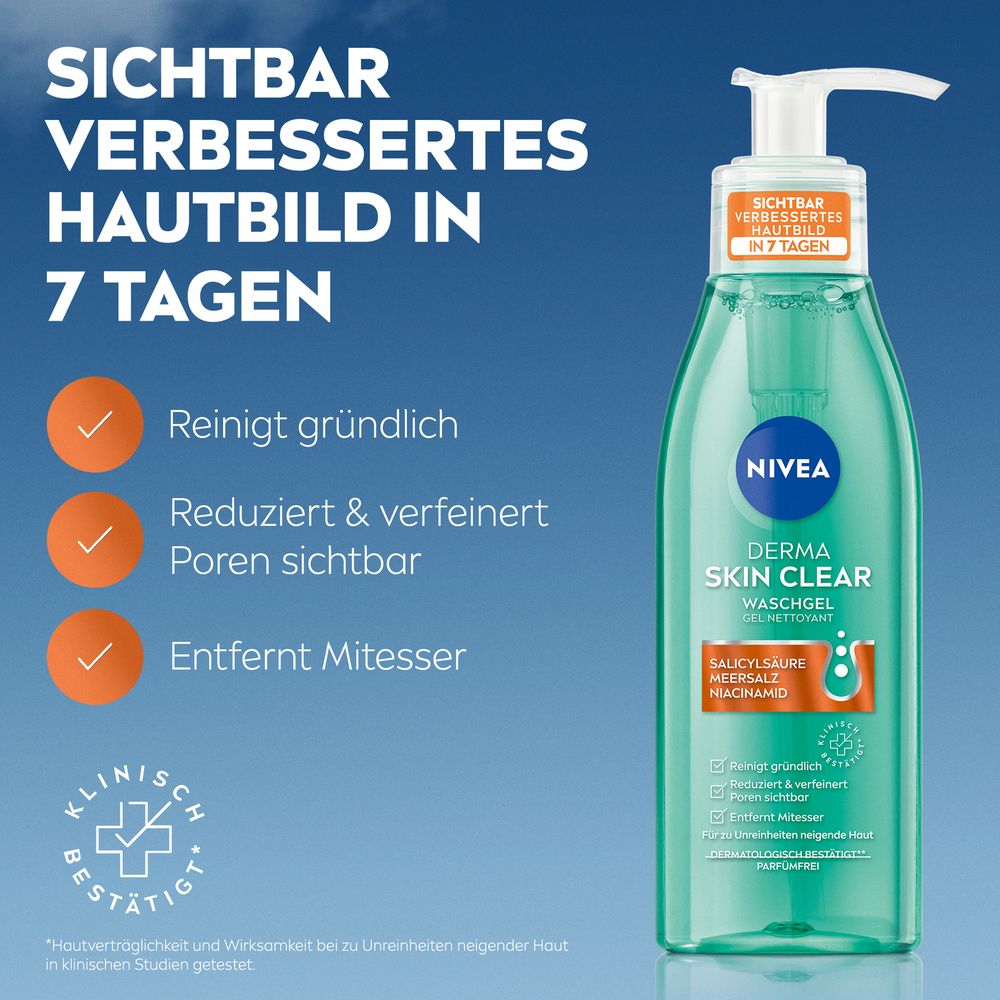 NIVEA Derma Skin Clear Routine Set zur Porenverfeinerung 4-teilig