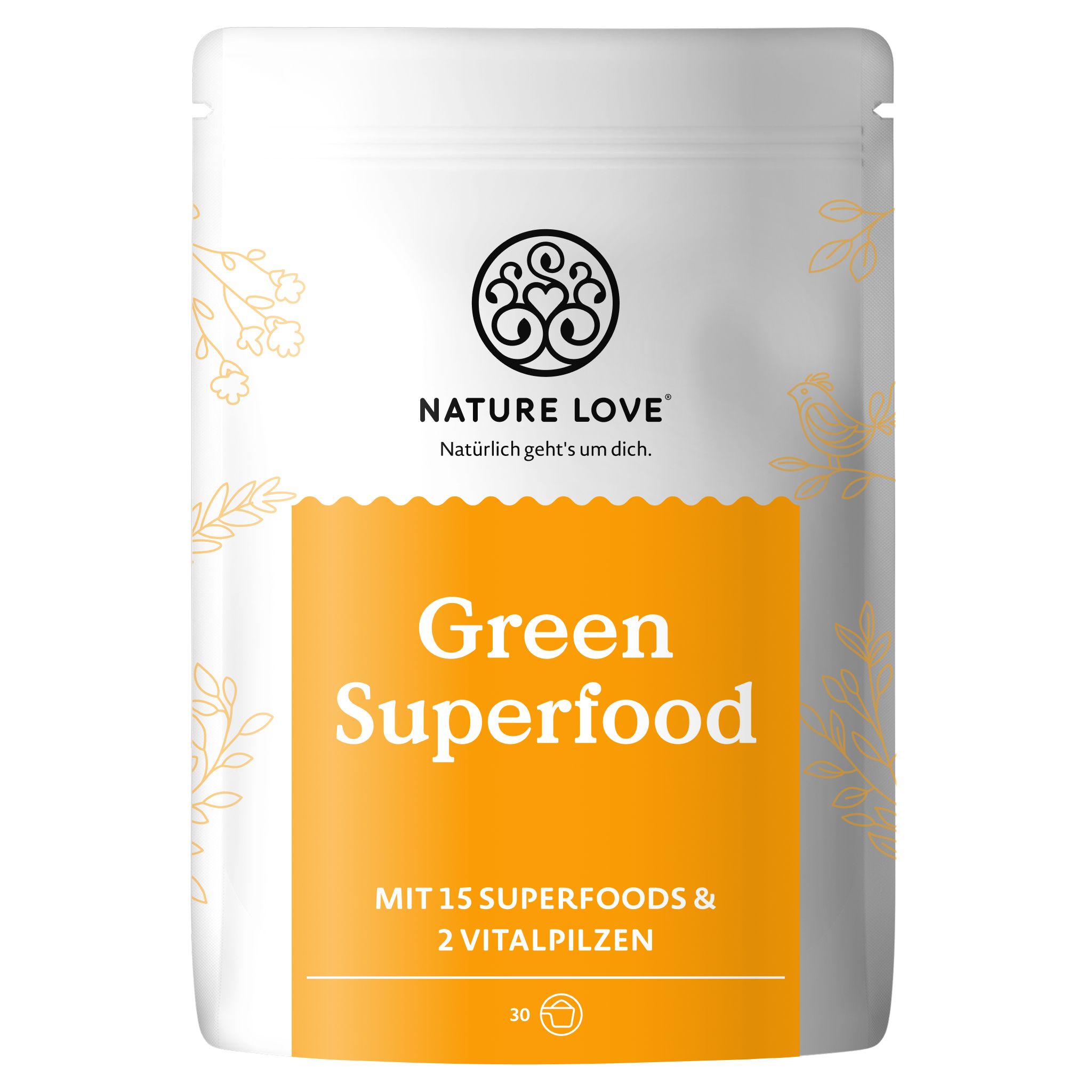 NATURE LOVE® Polvere di Superalimenti Verdi