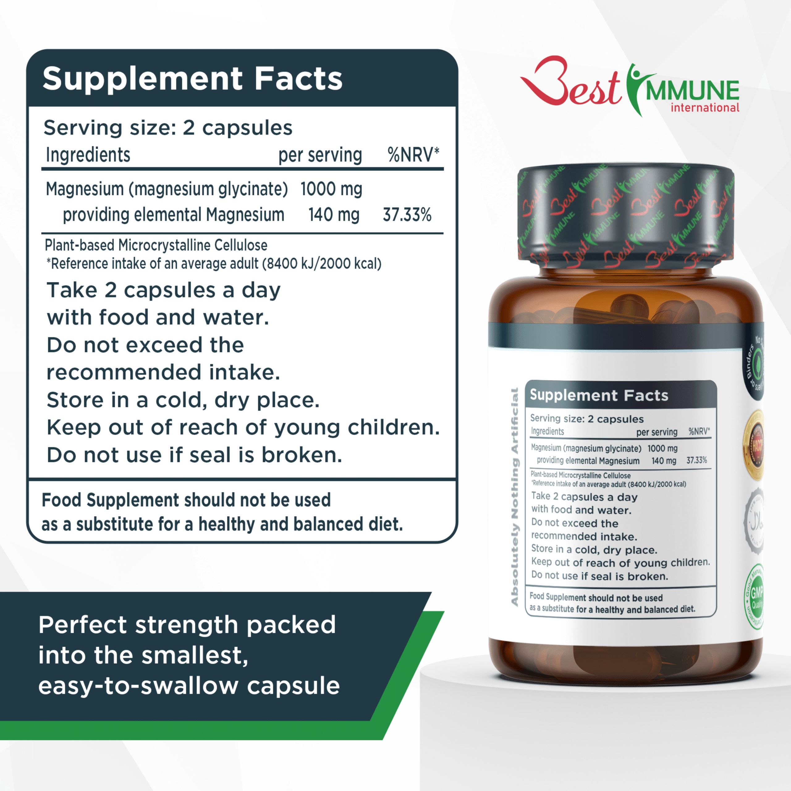 Best Immune Magnesiumglycinat 500 mg