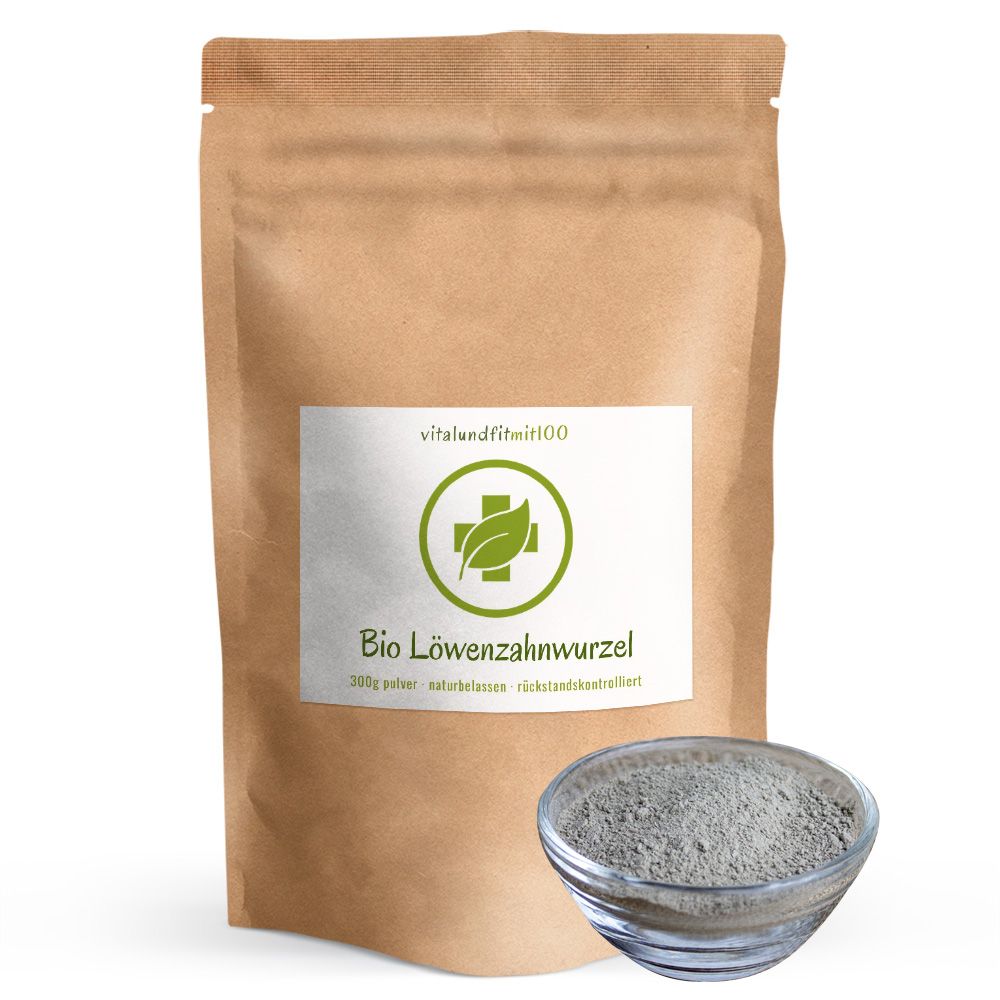 vitalundfitmit100® Bio Löwenzahnwurzel Pulver 300 GR