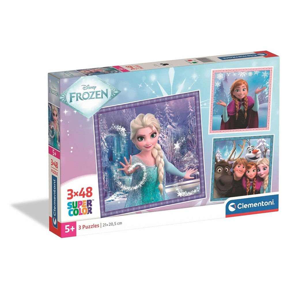 Disney Eiskönigin 3x48 Teile Puzzle Clementoni